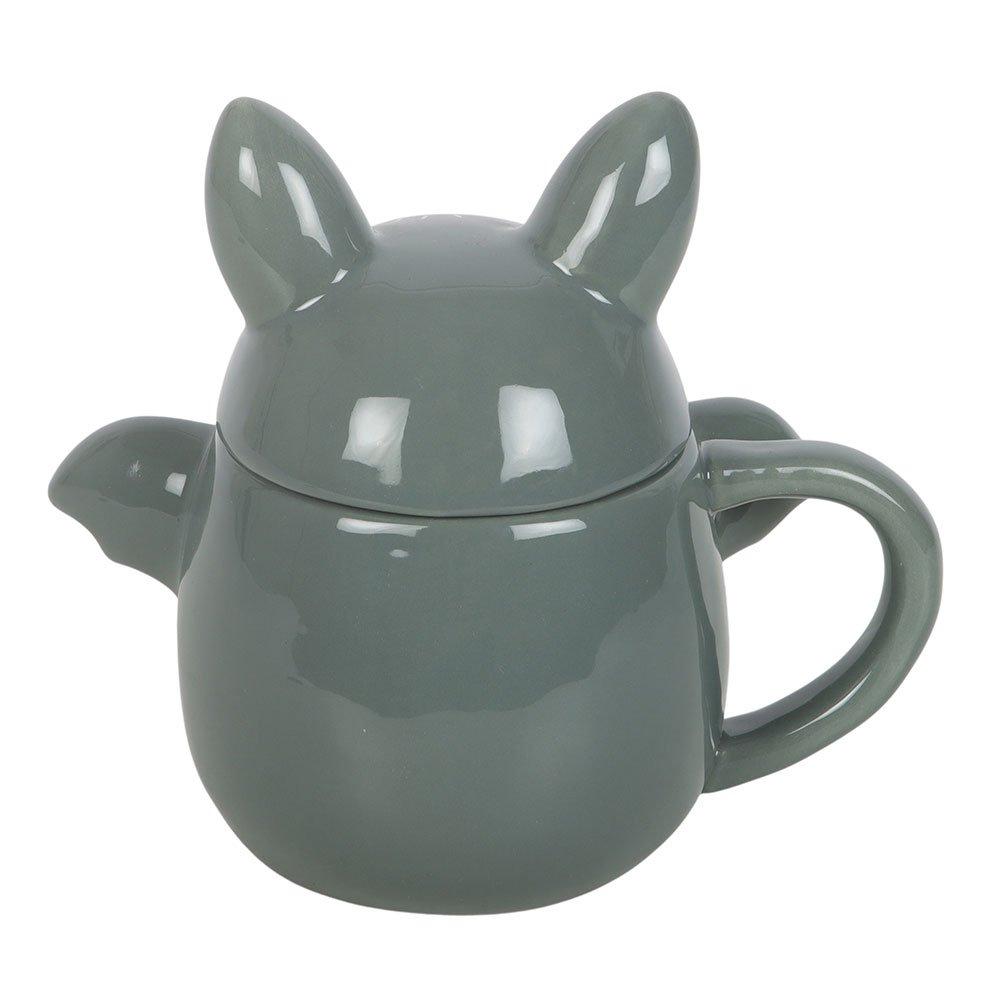 White - Something Different - Cute Bat Lidded Mug - 4