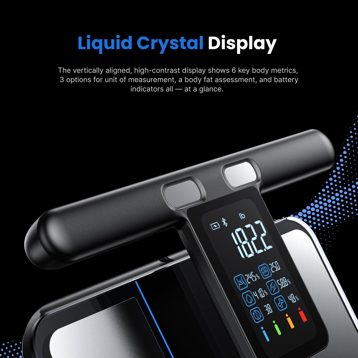 Black - Renpho - Morphoscan Intelligent Smart Body Scale - 8