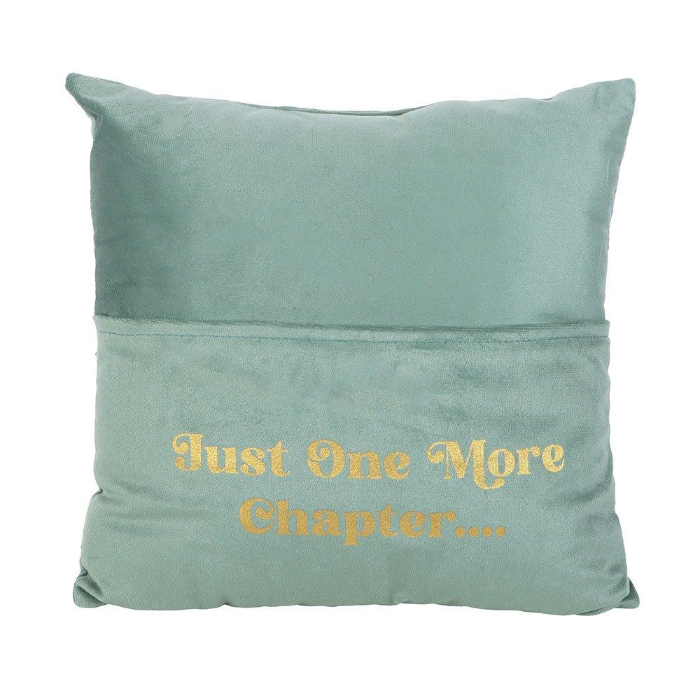 Green - Something Different - Just One More Chapter Cushion with Book Pocket - 2