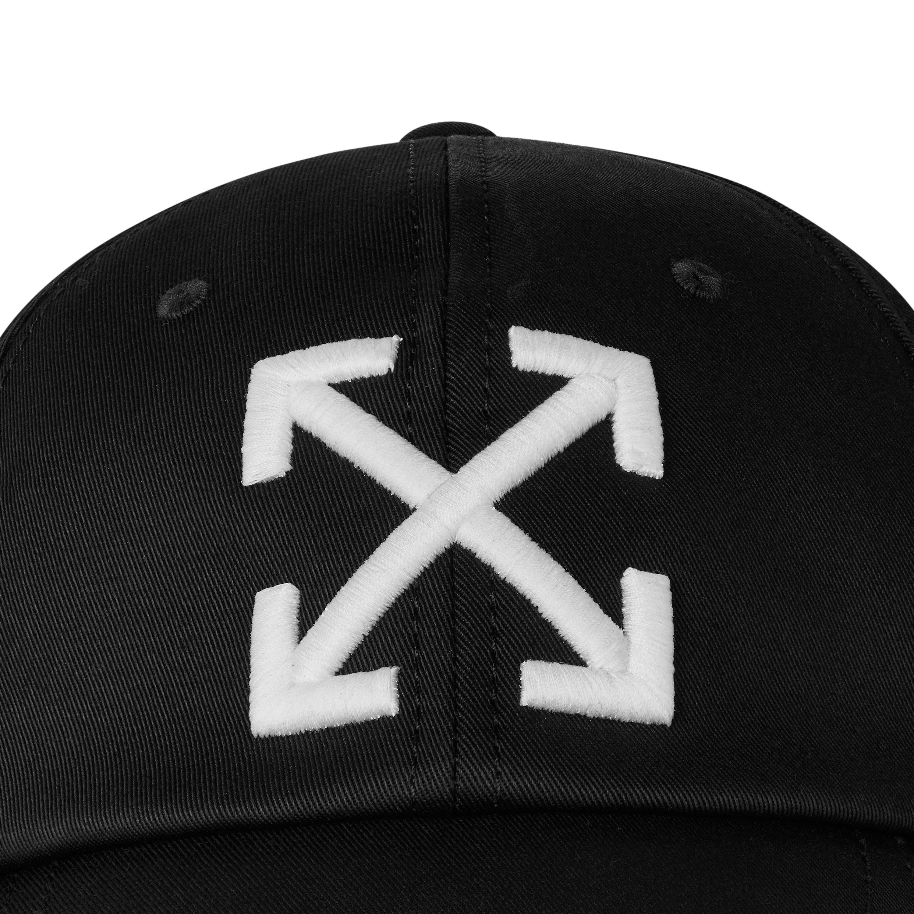 Black - Off White - Men's Arrow Logo Cap - 3