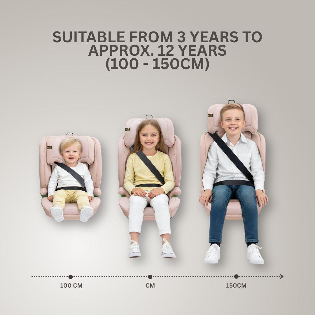 Rosewood - JoviKids - JoviKids Leon Booster Car Seat - Rosewood - 2