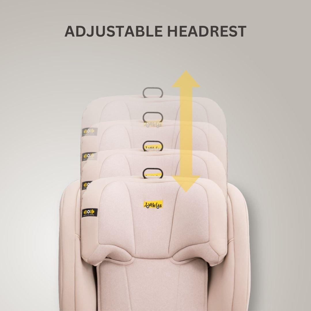 Rosewood - JoviKids - JoviKids Leon Booster Car Seat - Rosewood - 3