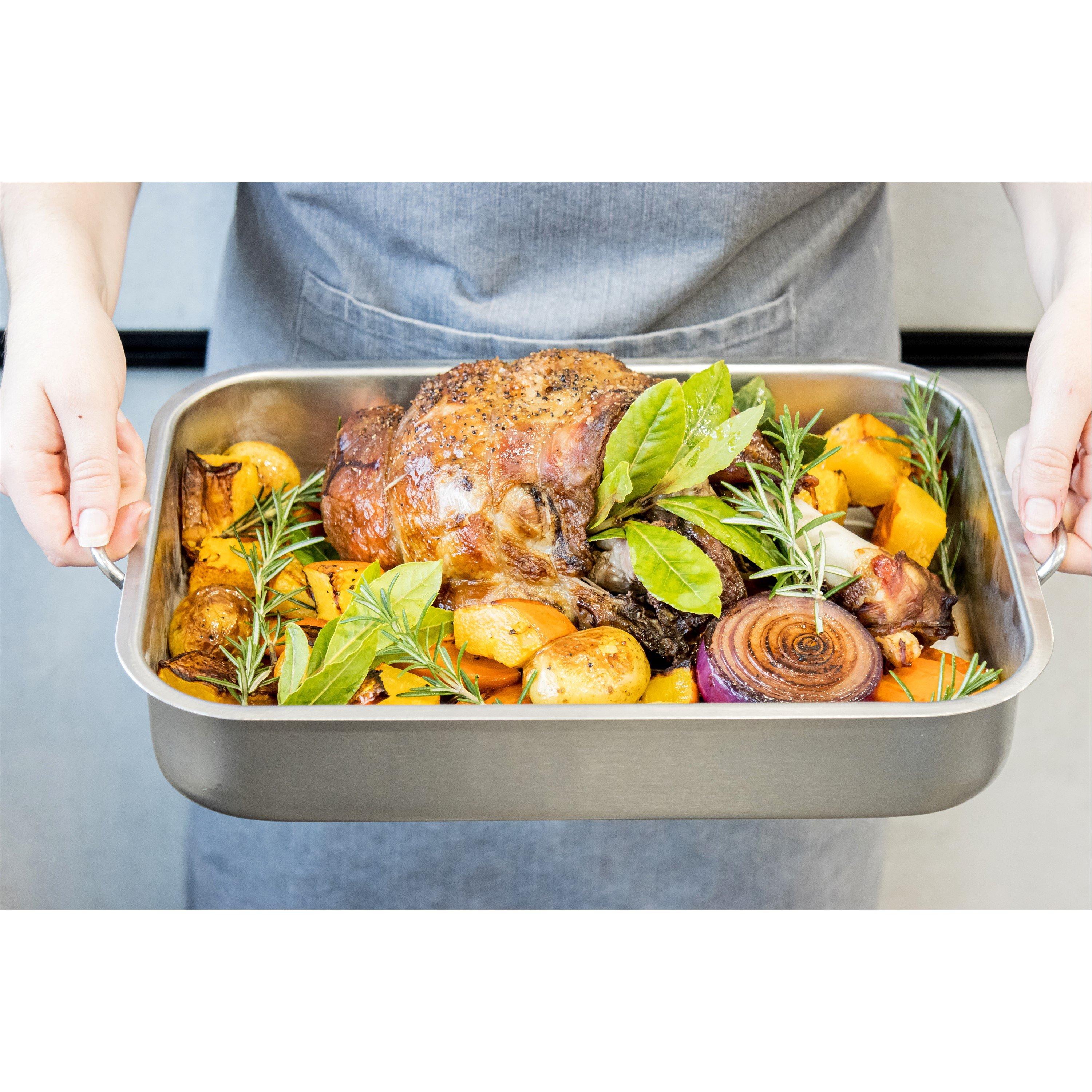Silver - MasterClass - Stainless Steel Roasting Pan - 2