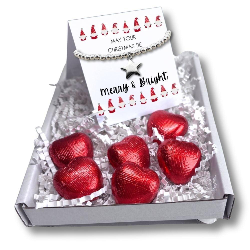 Silver - Aye Do Gifts - Merry & Bright Xmas MiniGiftHamper & Star Bracelet - 1