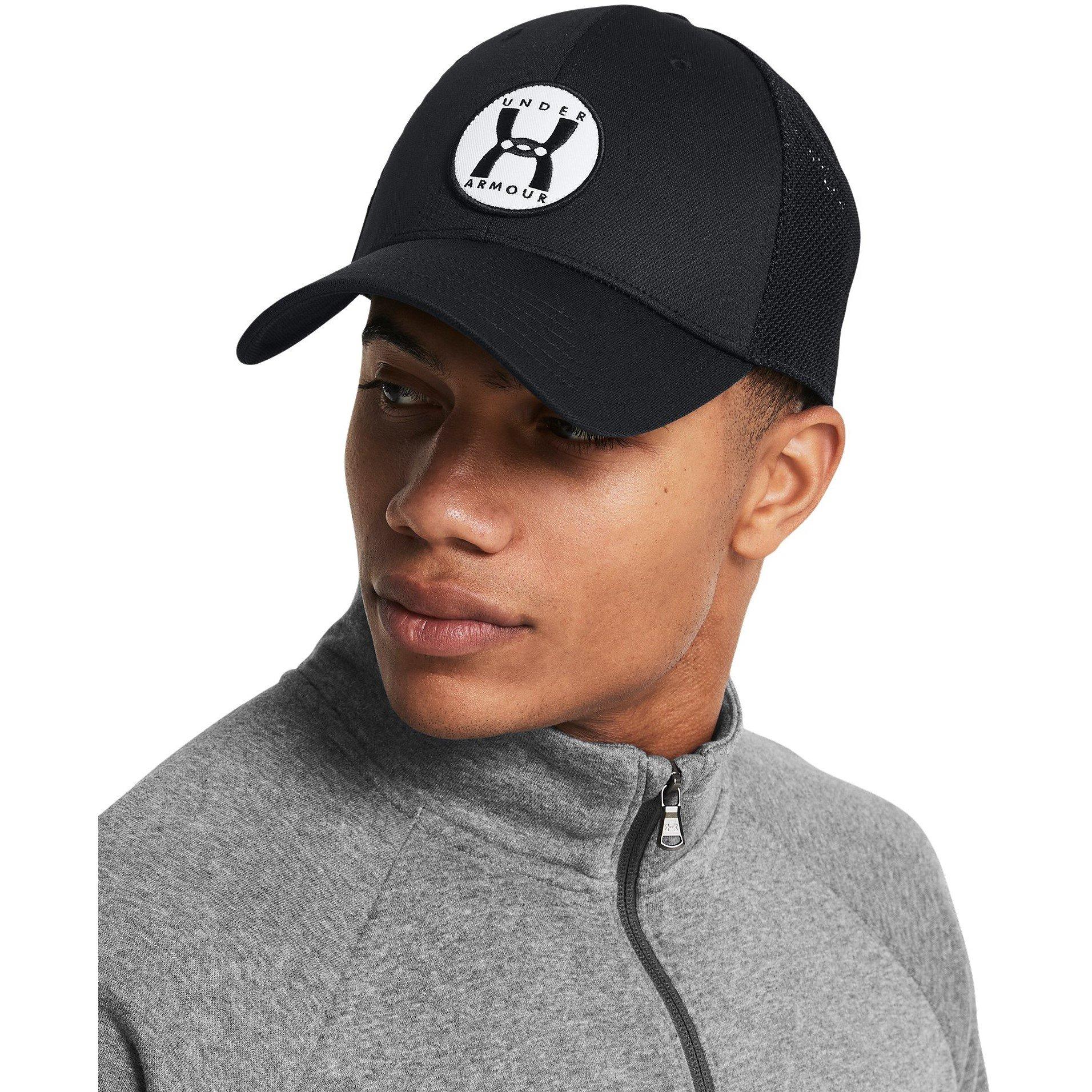 Black/White - Under Armour - Blitzing Trucker Cap - 3