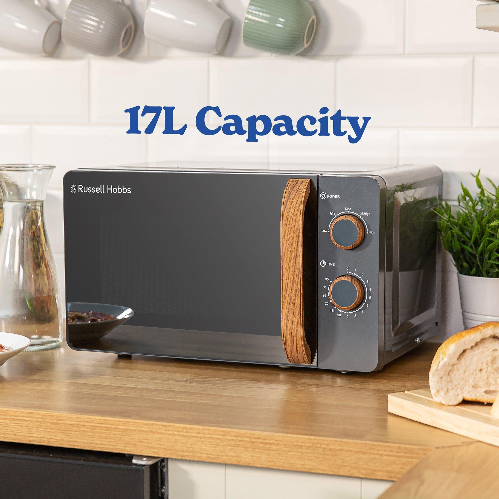 Grey - Russell Hobbs - Russell Hobbs RHMM713G-N Compact Manual Microwave - 5