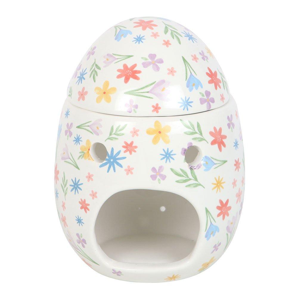 Multi - Something Different - Spring Floral Print Egg Oil Burner and Wax Warmer - 3