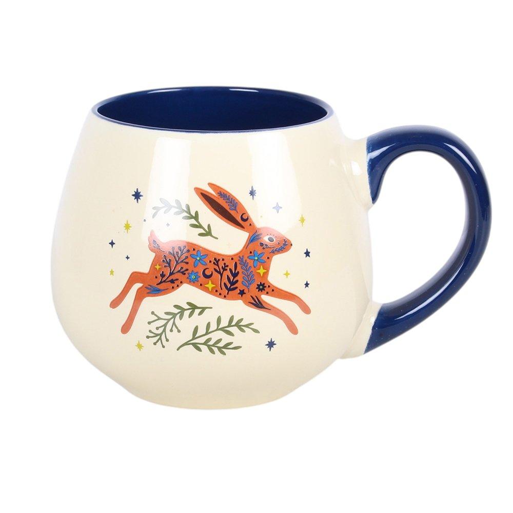 White - Something Different - Leaping Hare Mug and Socks Set - 3