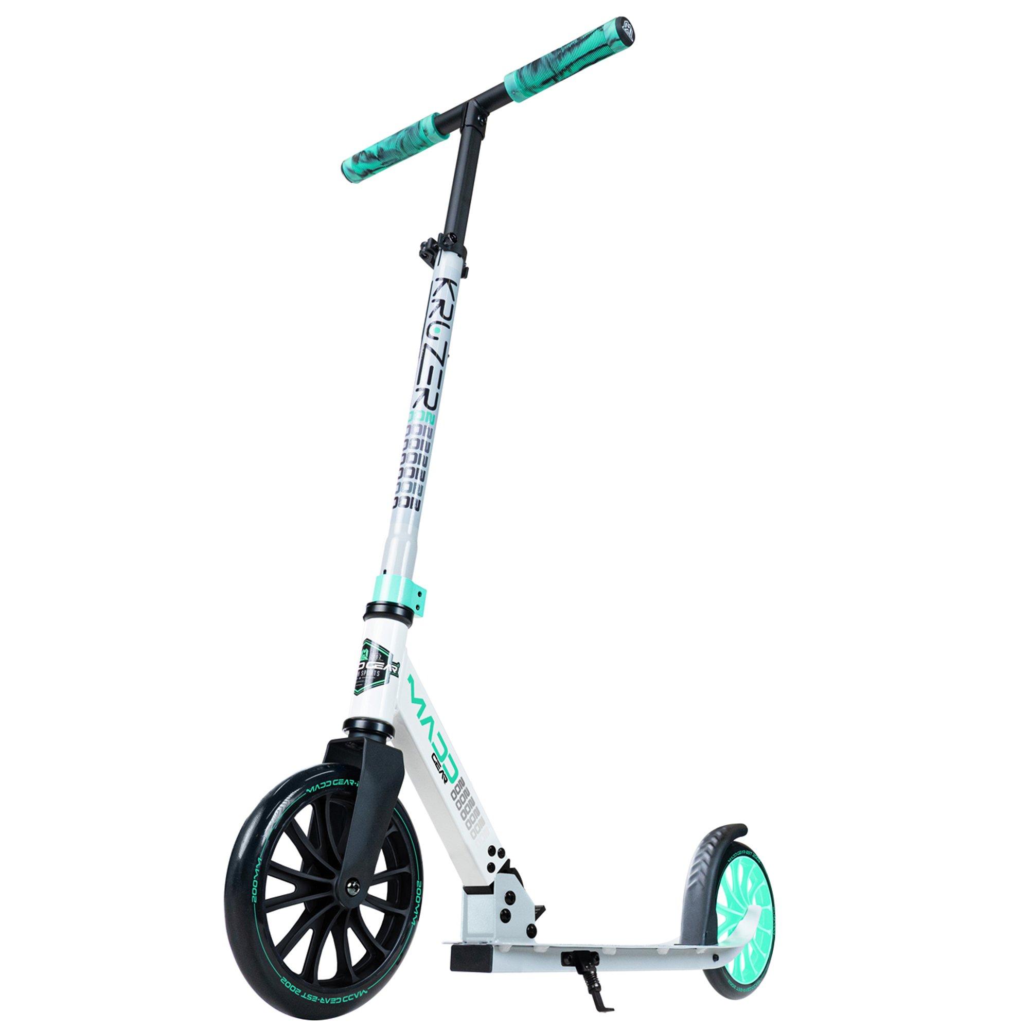 Grey/Teal - Madd Gear - MADD GEAR KRUZER V2-200 BIG WHEEL COMMUTER SCOOTER - 2
