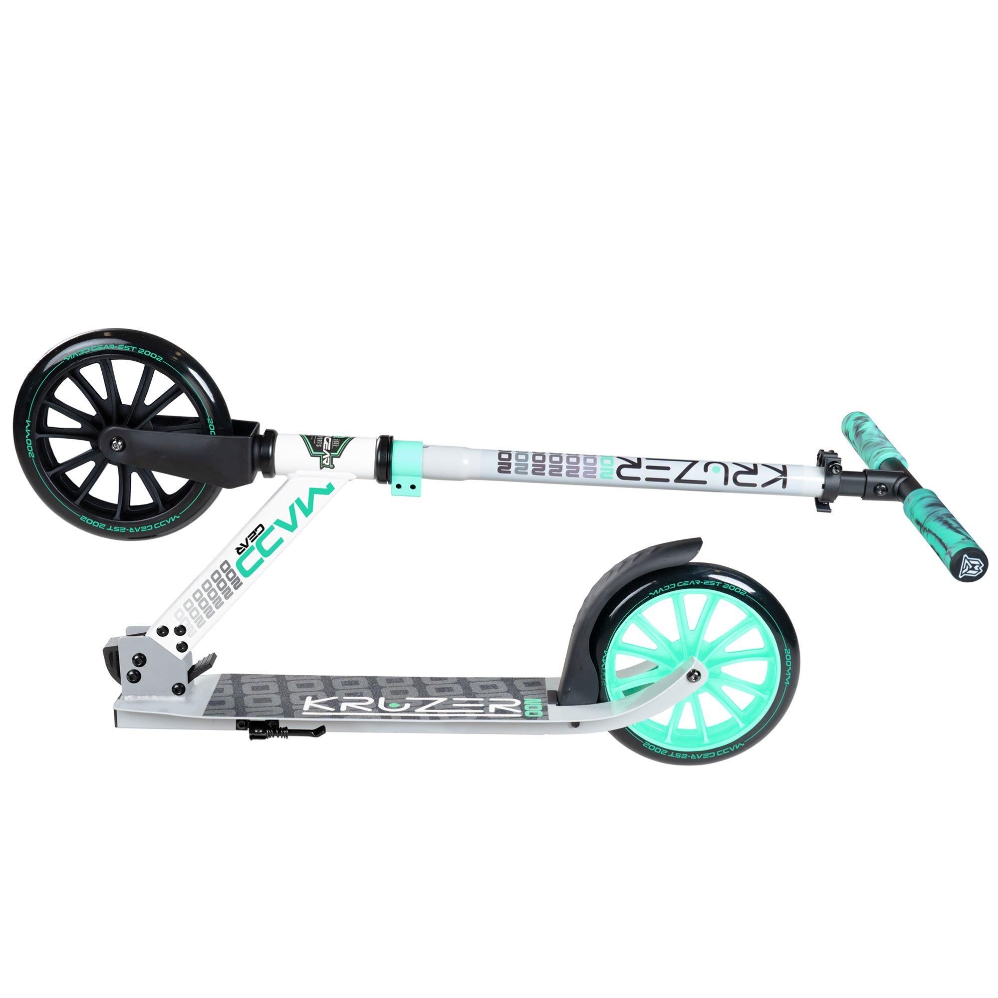 Grey/Teal - Madd Gear - MADD GEAR KRUZER V2-200 BIG WHEEL COMMUTER SCOOTER - 4