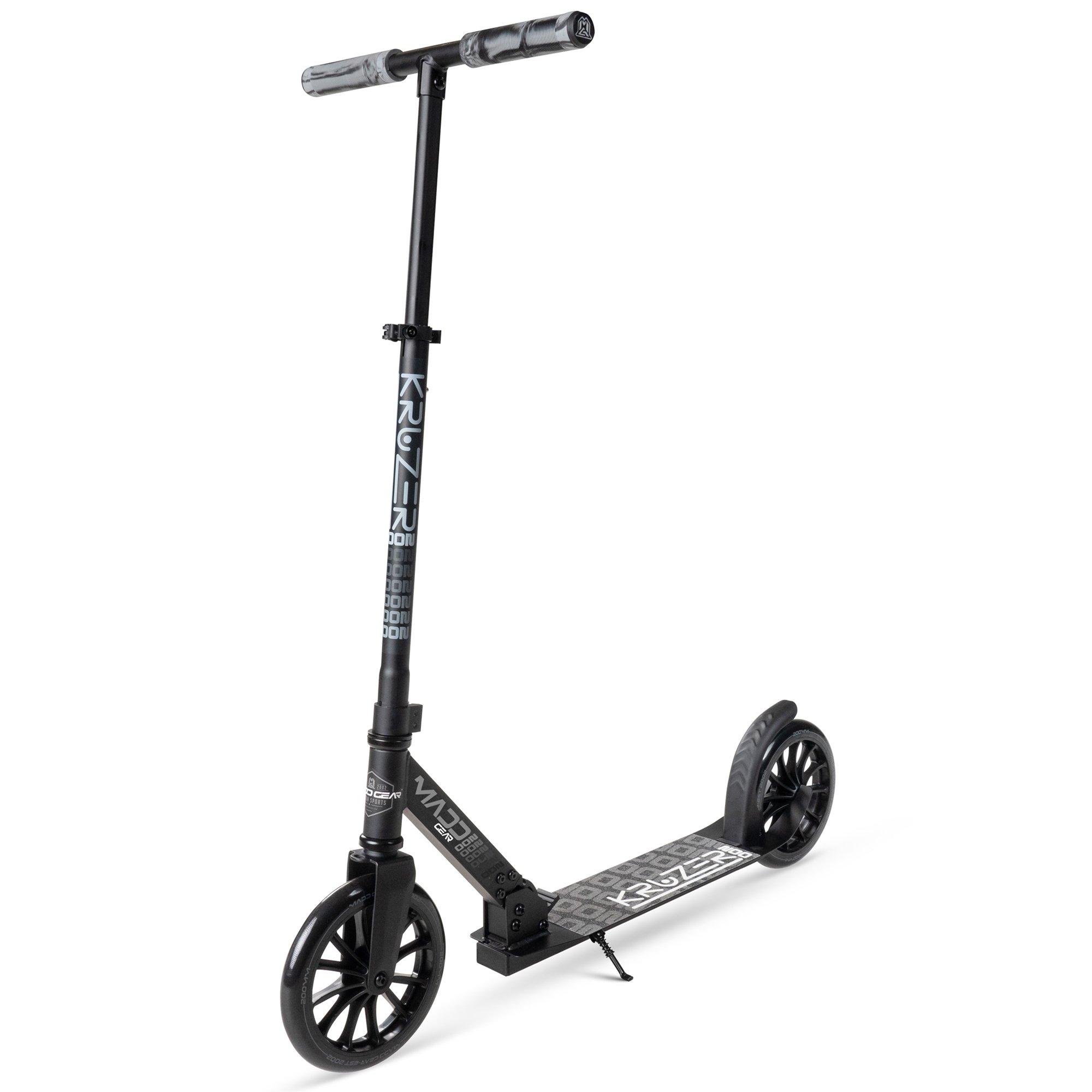 Black/Black - Madd Gear - MADD GEAR KRUZER V2-200 BIG WHEEL COMMUTER SCOOTER - 1