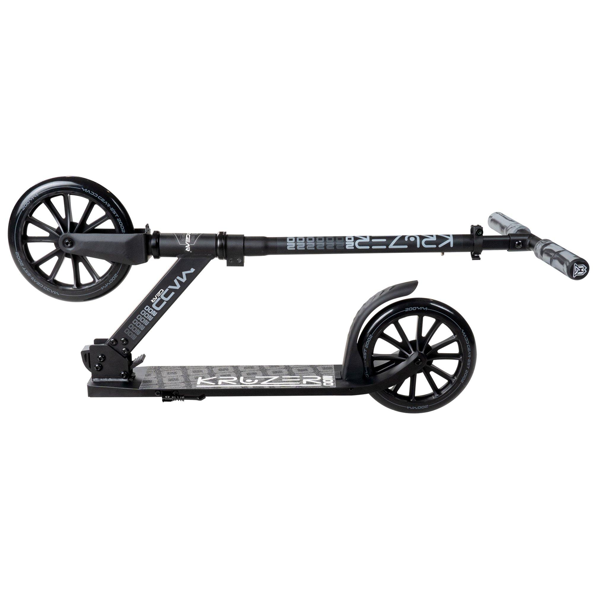 Black/Black - Madd Gear - MADD GEAR KRUZER V2-200 BIG WHEEL COMMUTER SCOOTER - 4