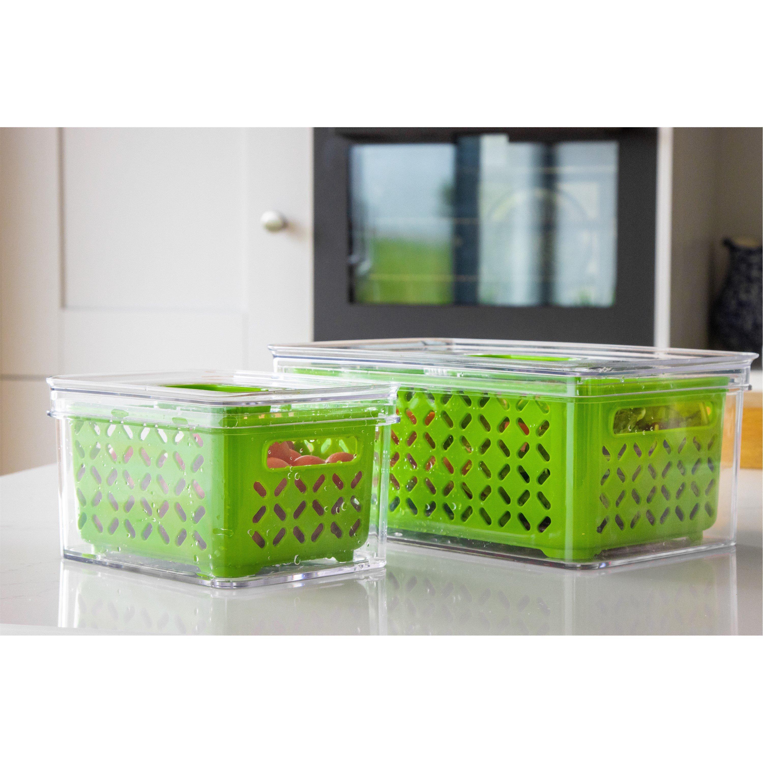 Green - MasterClass - MasterClass Lidded Fridge Storage Box - 2