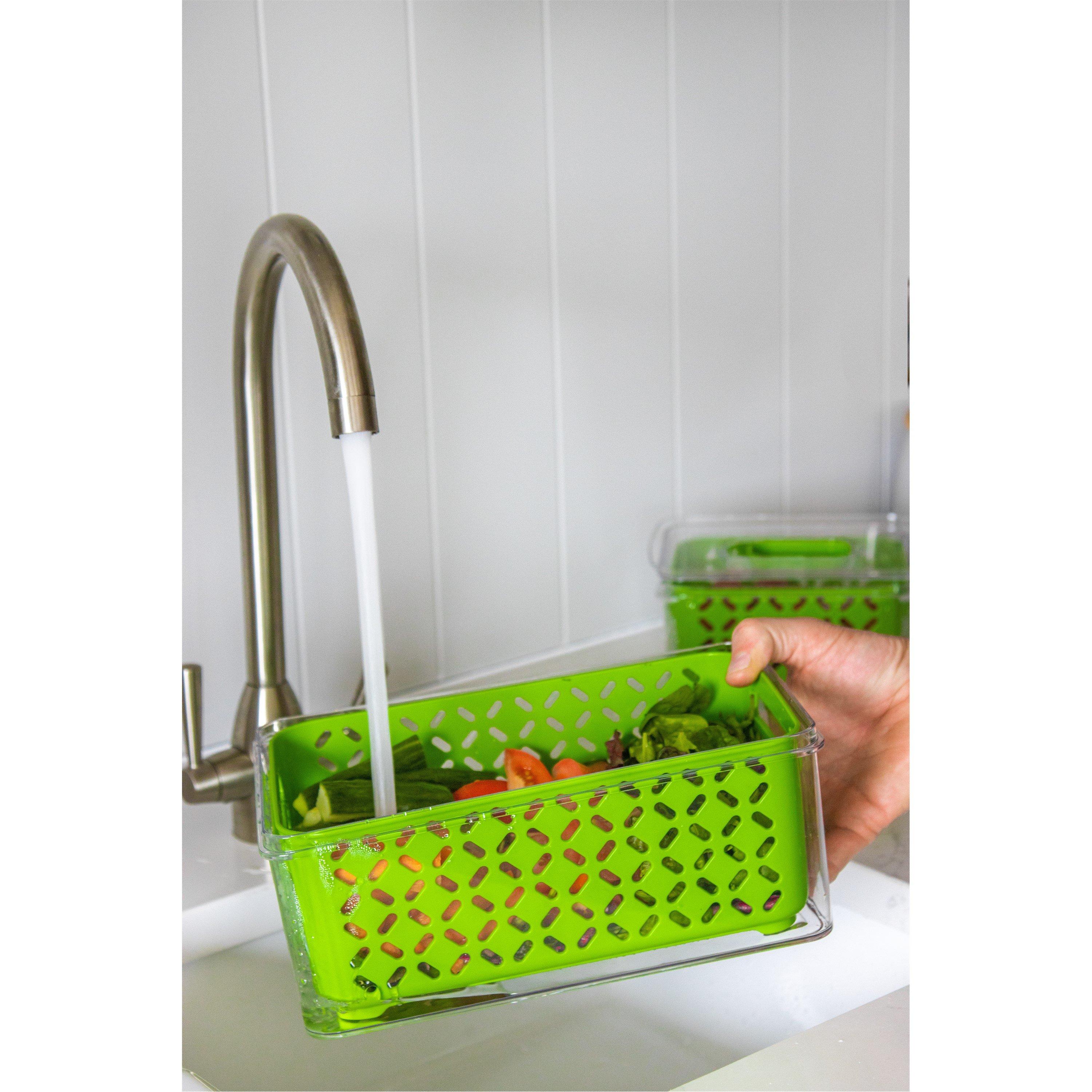 Green - MasterClass - MasterClass Lidded Fridge Storage Box - 7