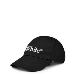 Off White Logo Embroidered Cotton Gabardine Baseball Cap