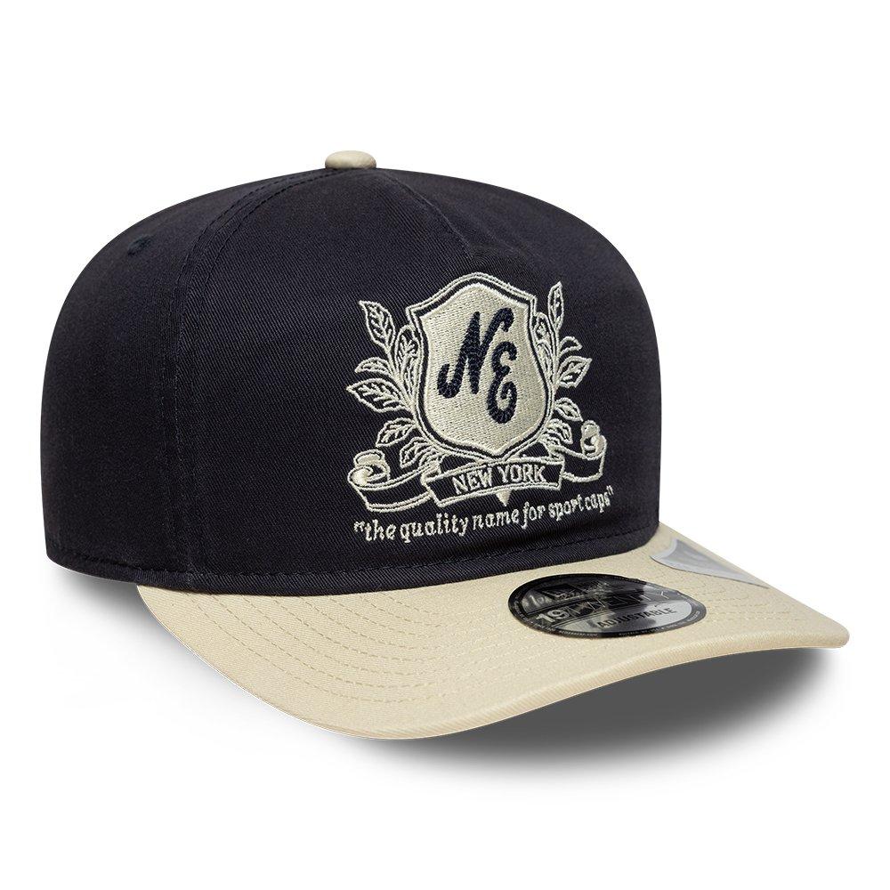 NE Navy/Cream - New Era - 19TWENTY Washed Graphic Cap - 3