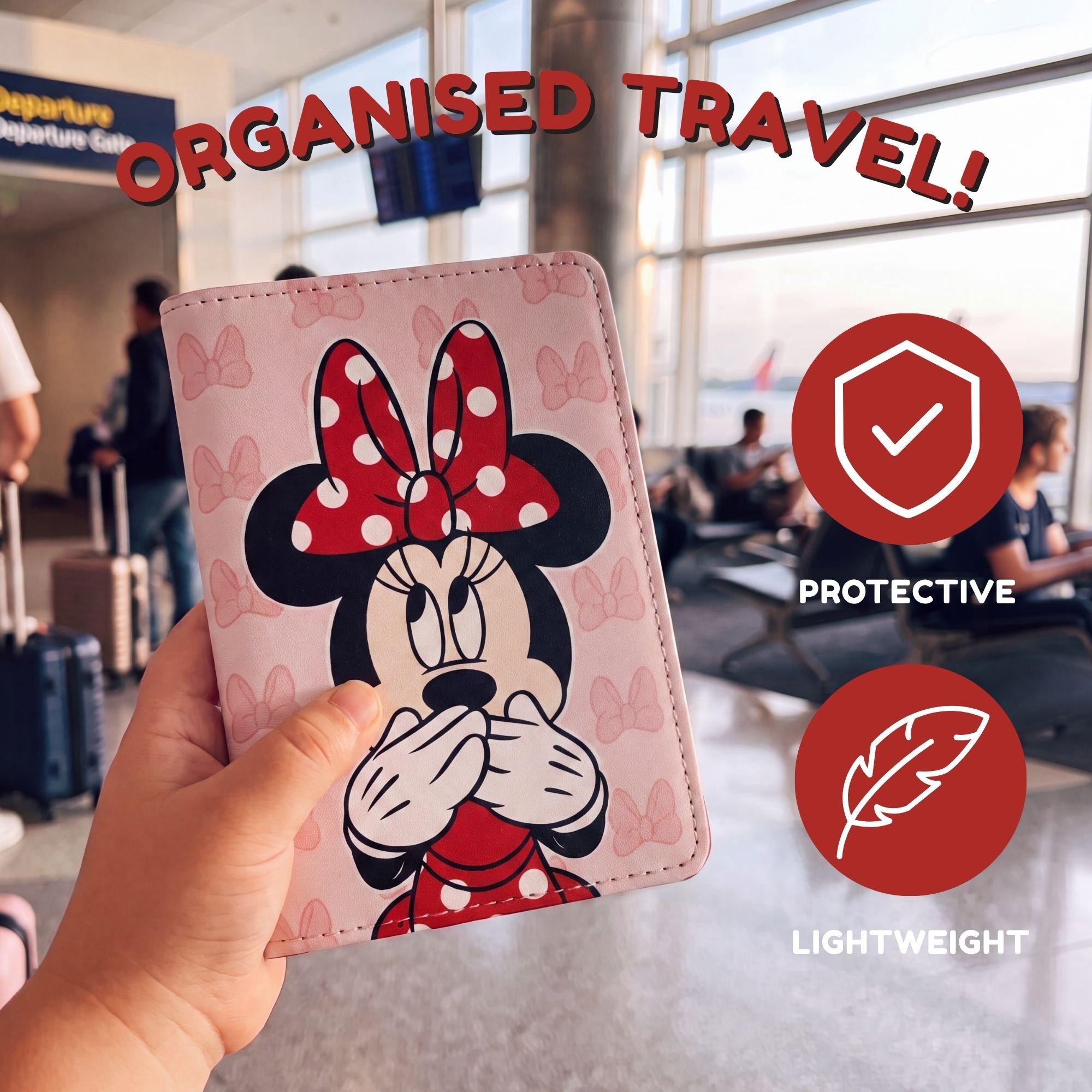 Pink - Mickey Mouse - Mickey & Minnie Passport Holder - 2