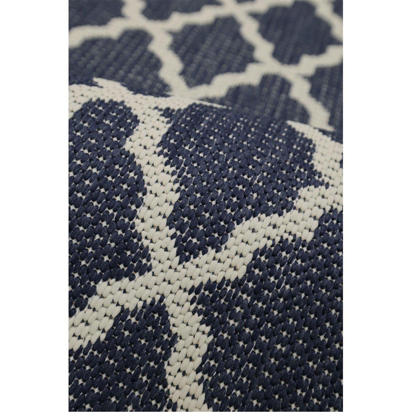 Navy - Homemaker - Trellis Gel Flatweave Rug Navy - 3