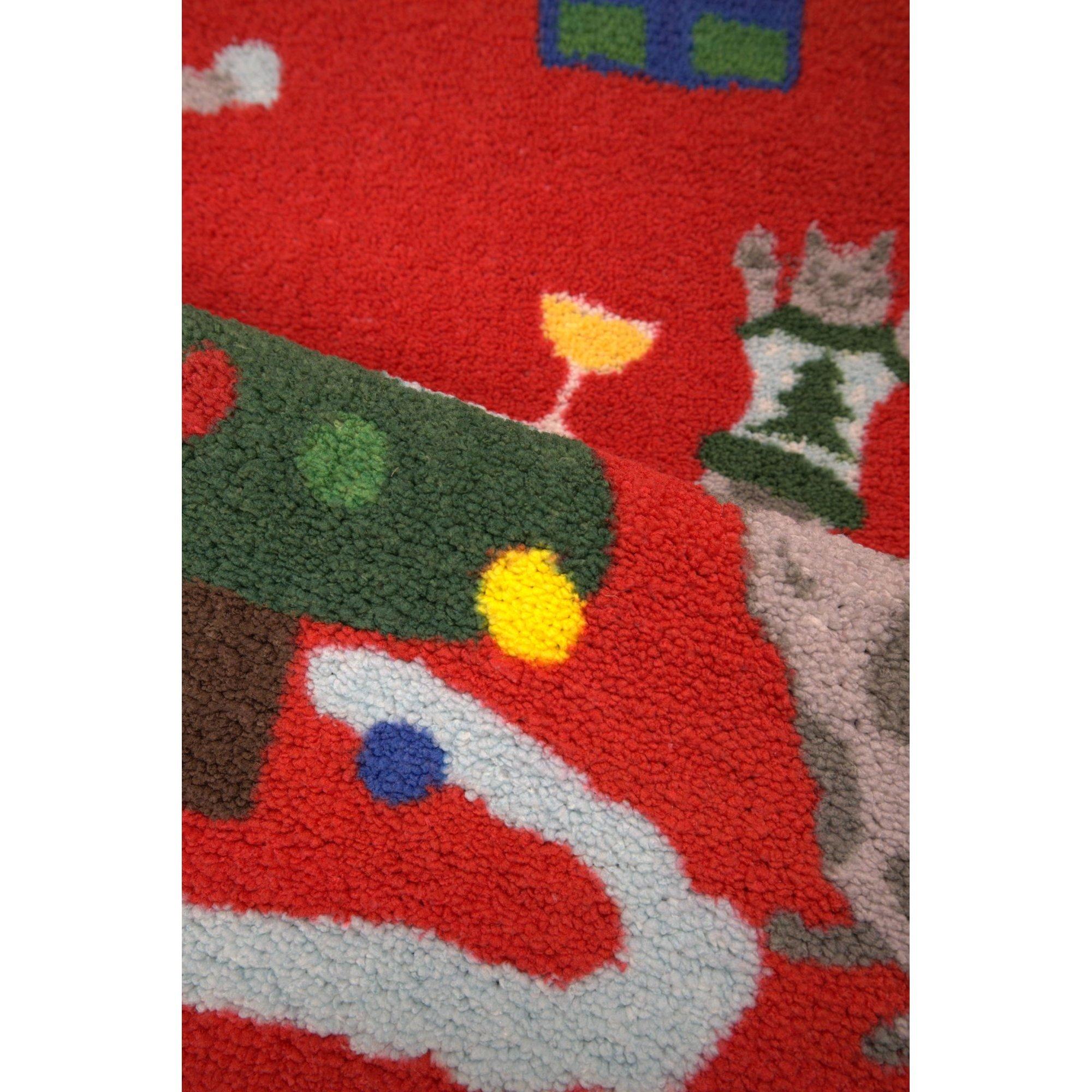 Red - Homemaker - Festive Cats Runner Red - 3