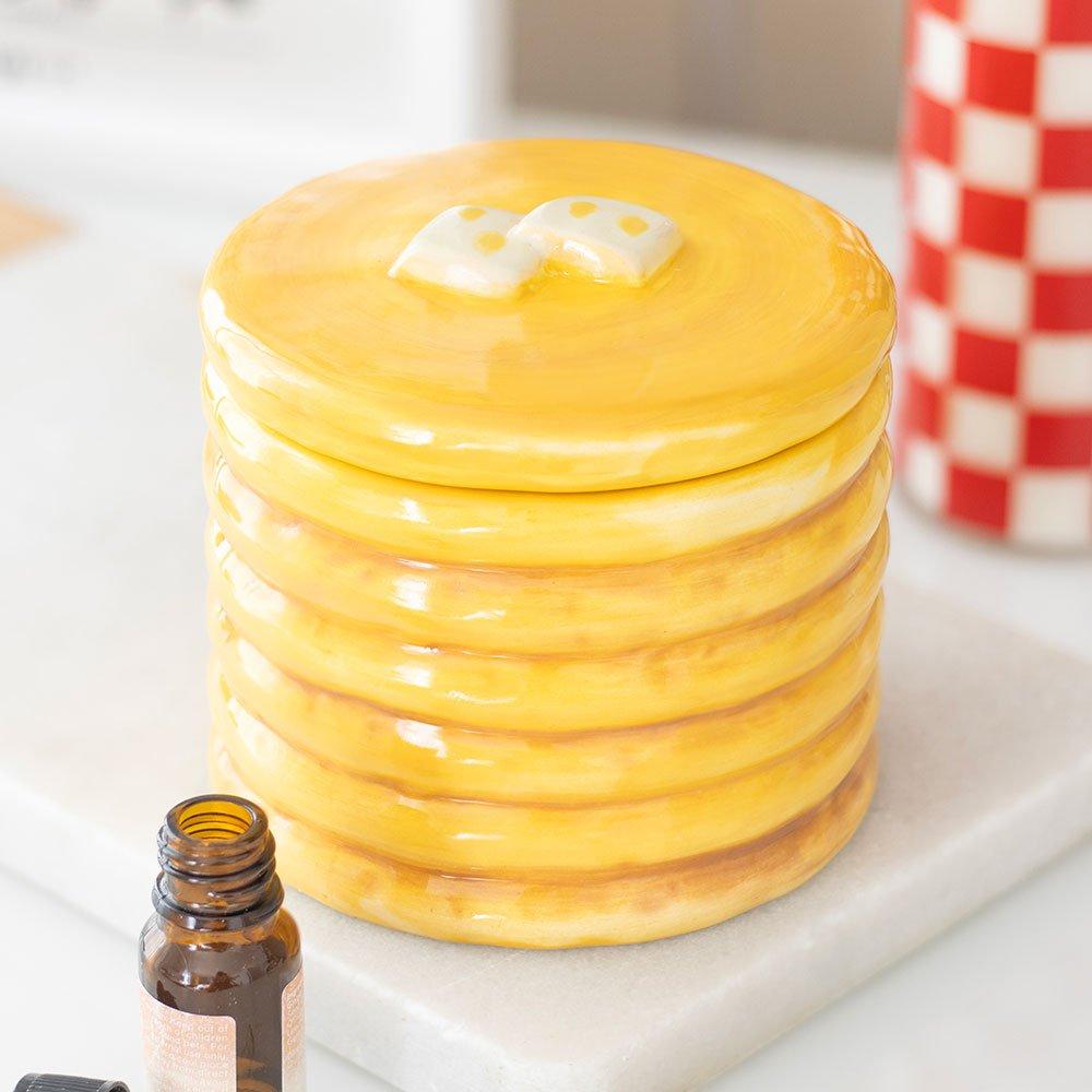 Something Different  Pancake Stack Shaped Oil Burner - Brown