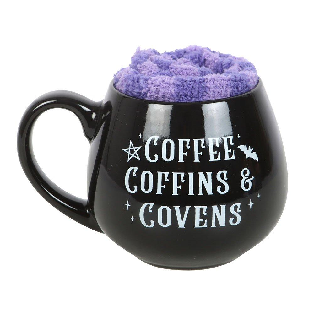 Black - Something Different - Coffee Coffins & Covens Mug and Socks Set - 2