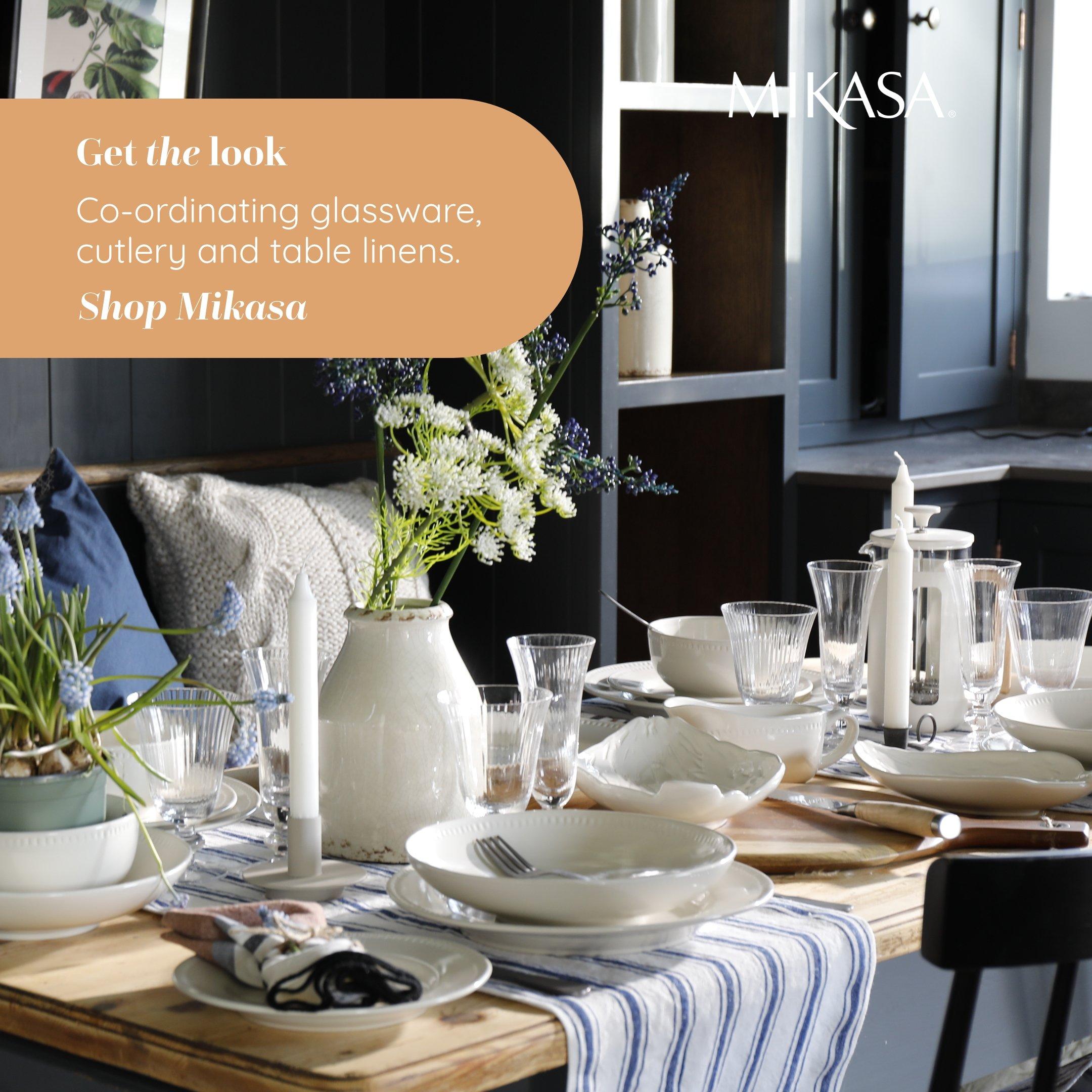 Clear - Mikasa - Mikasa Salerno Crystal Champagne Flute Glasses - 2