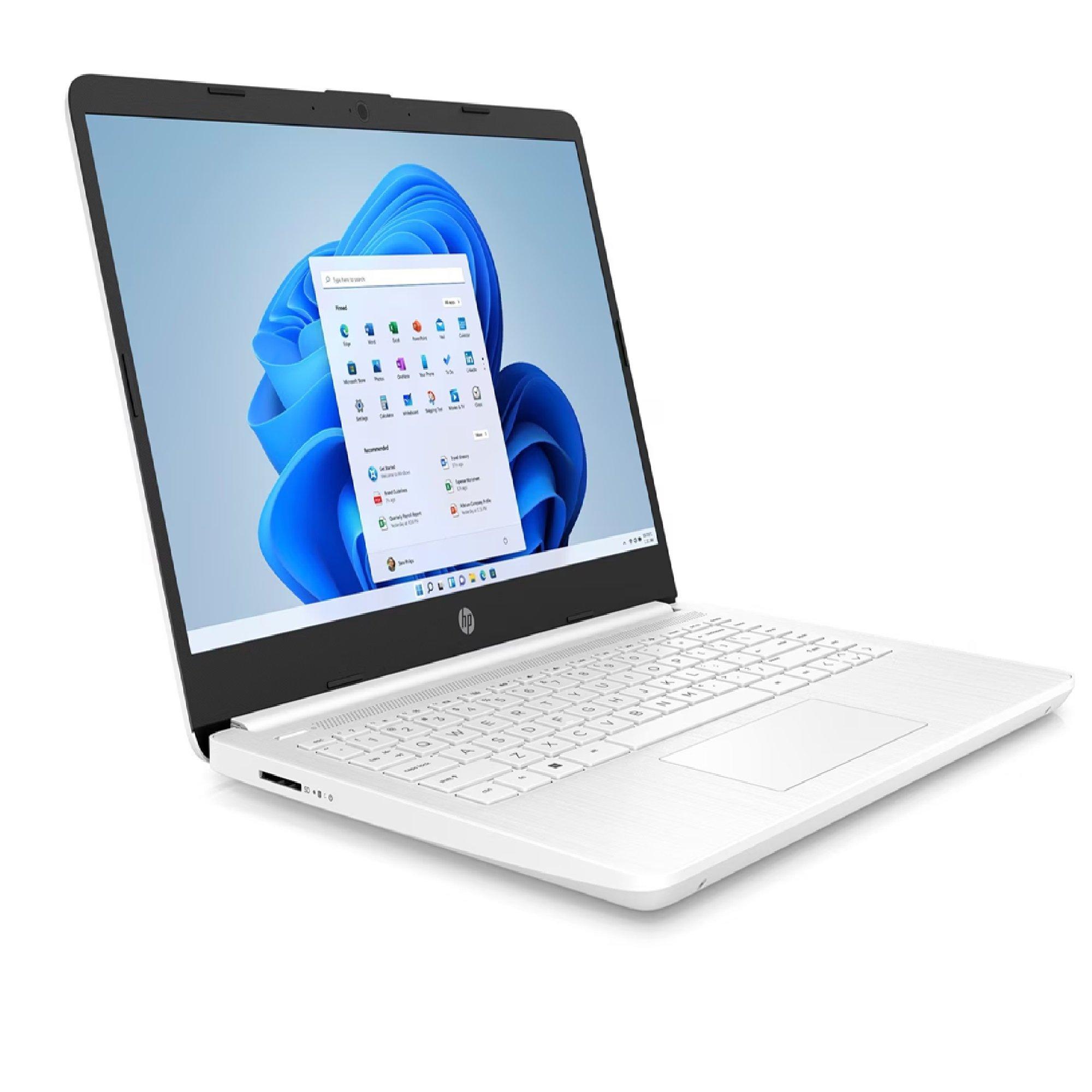 White - HP - HP 14 4GB 128GB Win 11 Office 365 - HP Bundle - 3