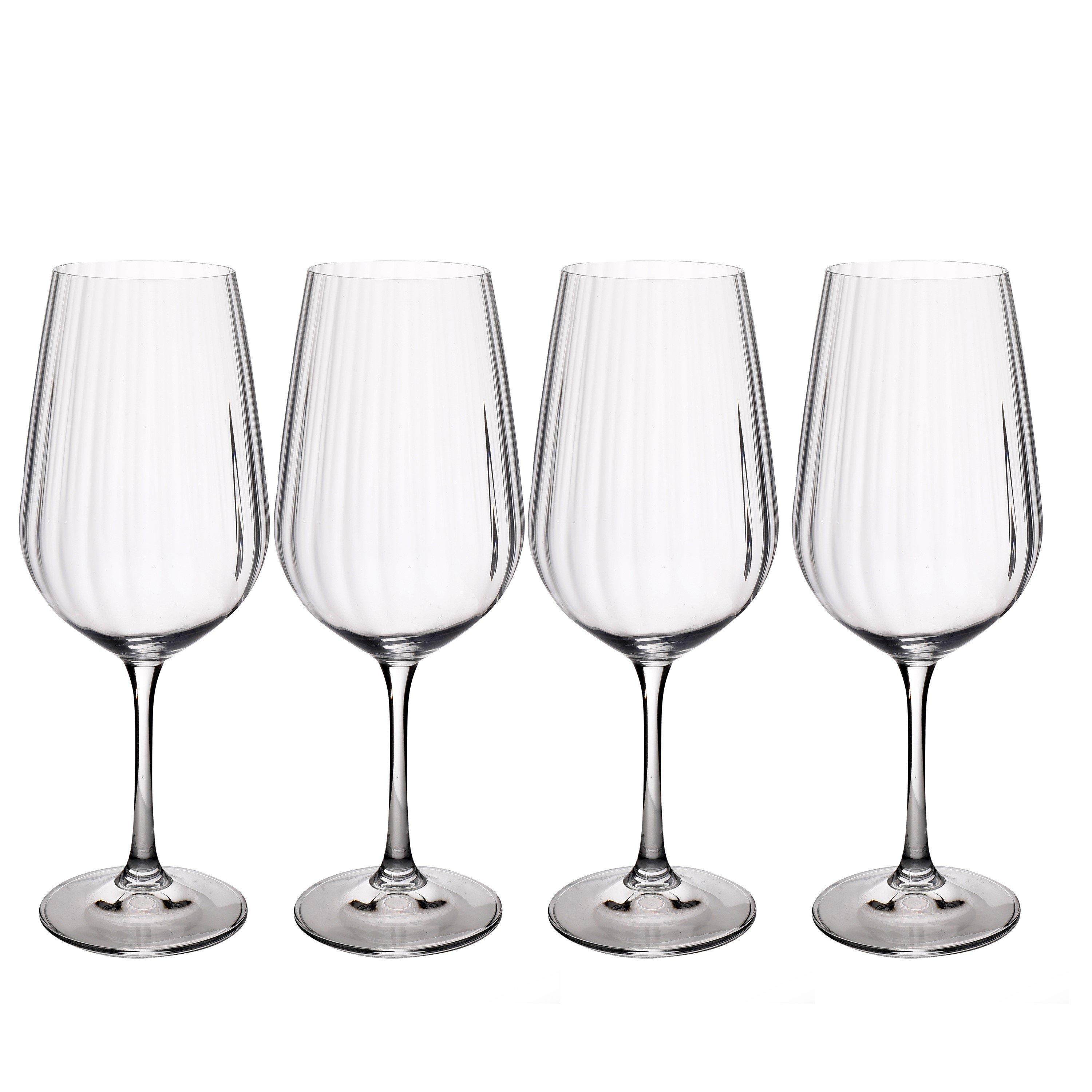 Clear - Mikasa - Treviso Crystal Red Wine Glasses, Set of 4 - 1