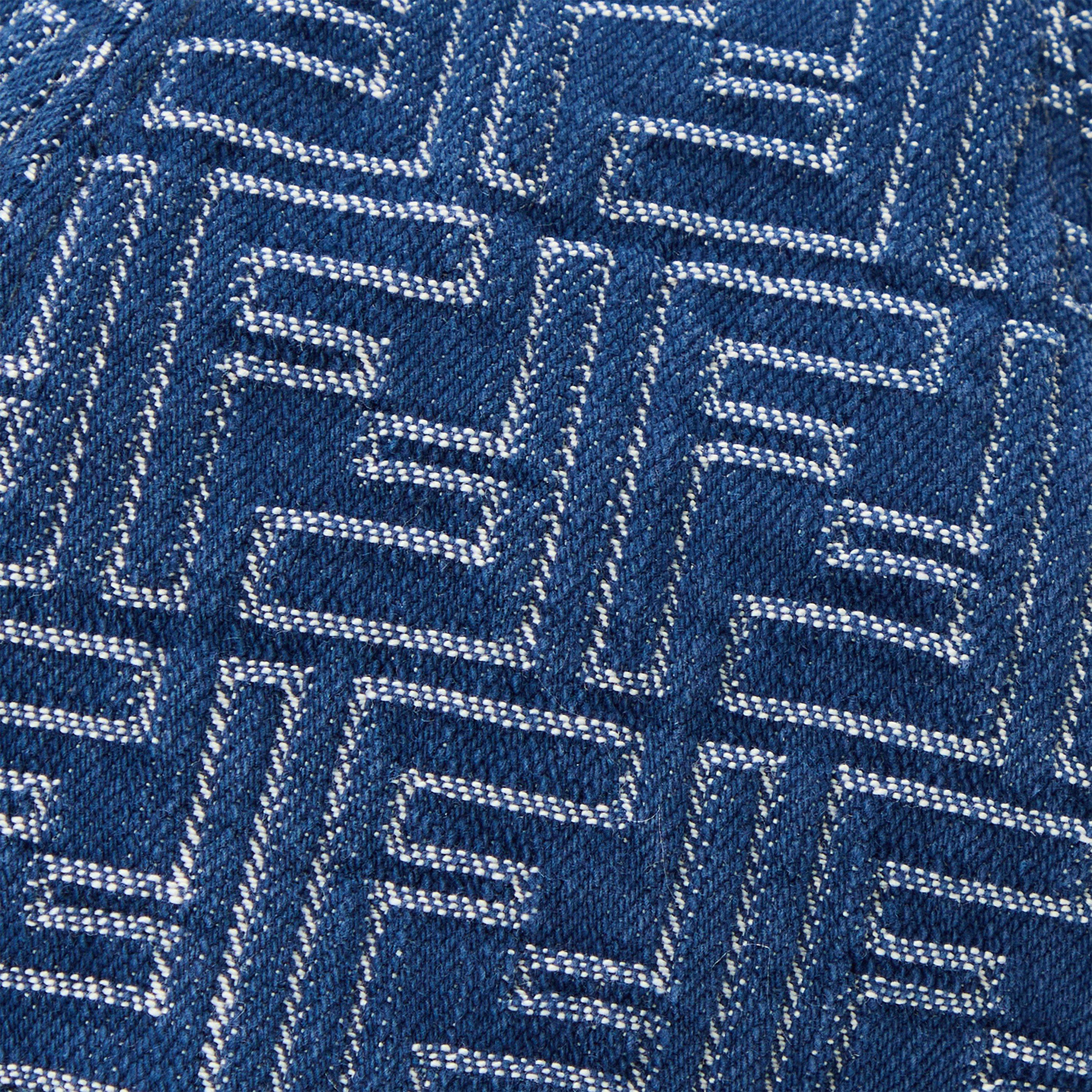 Blue - Fendi - Men's Denim Baseball Cap - 4