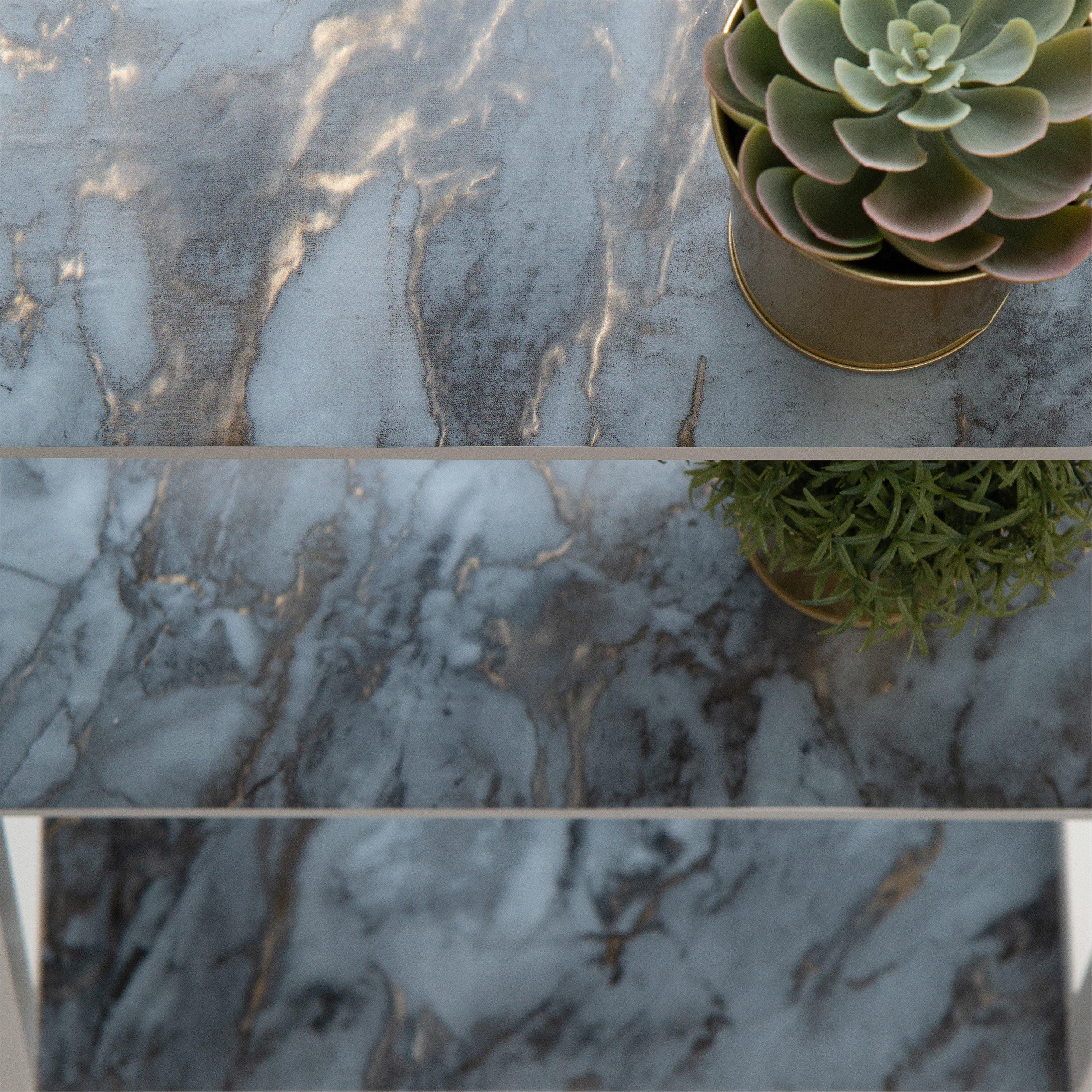 Blue/Gold - D C Fix - dc fix Marble Romeo Gold Self Adhesive Vinyl Pack - 2