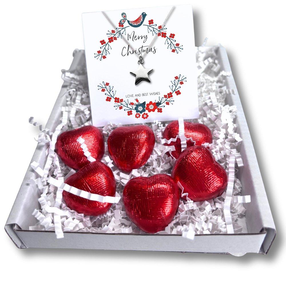 Silver - Aye Do Gifts - Christmas Star MiniGiftHamper Silver Star Necklace - 1