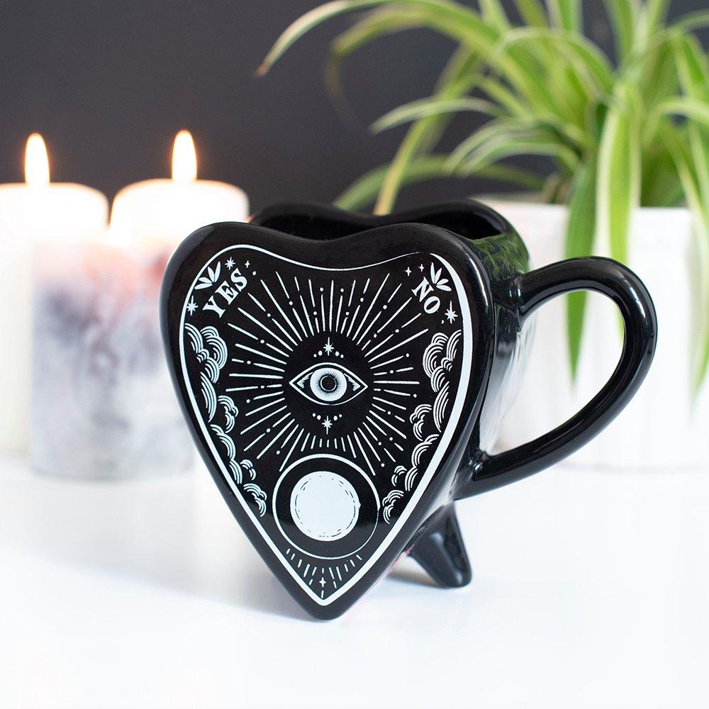 White - Something Different - Black Planchette Mug - 1