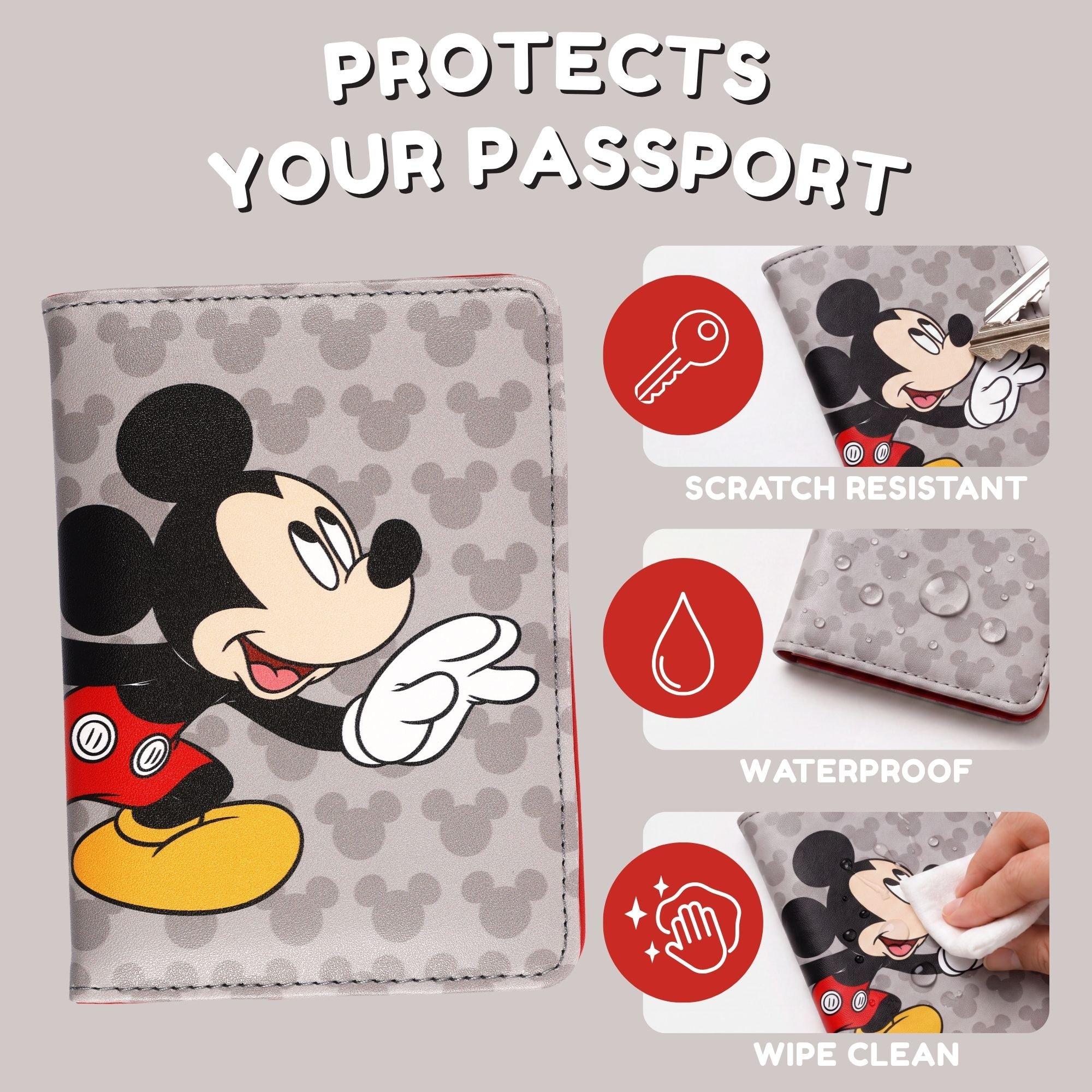 Brown - Mickey Mouse - Mickey & Minnie Passport Holder - 4