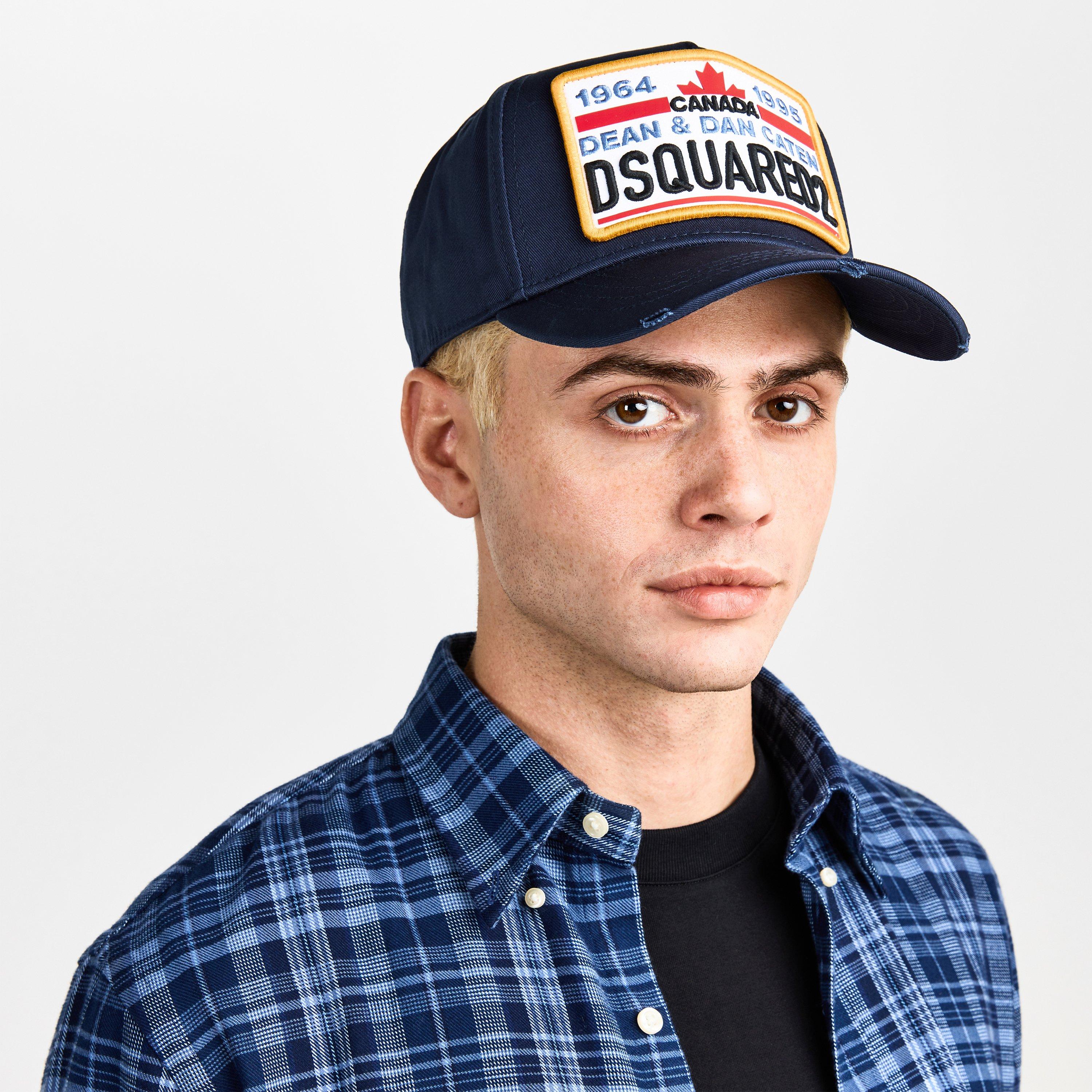 Navy - DSquared2 - Men's DSQ Adjustable Baseball Cap - 3