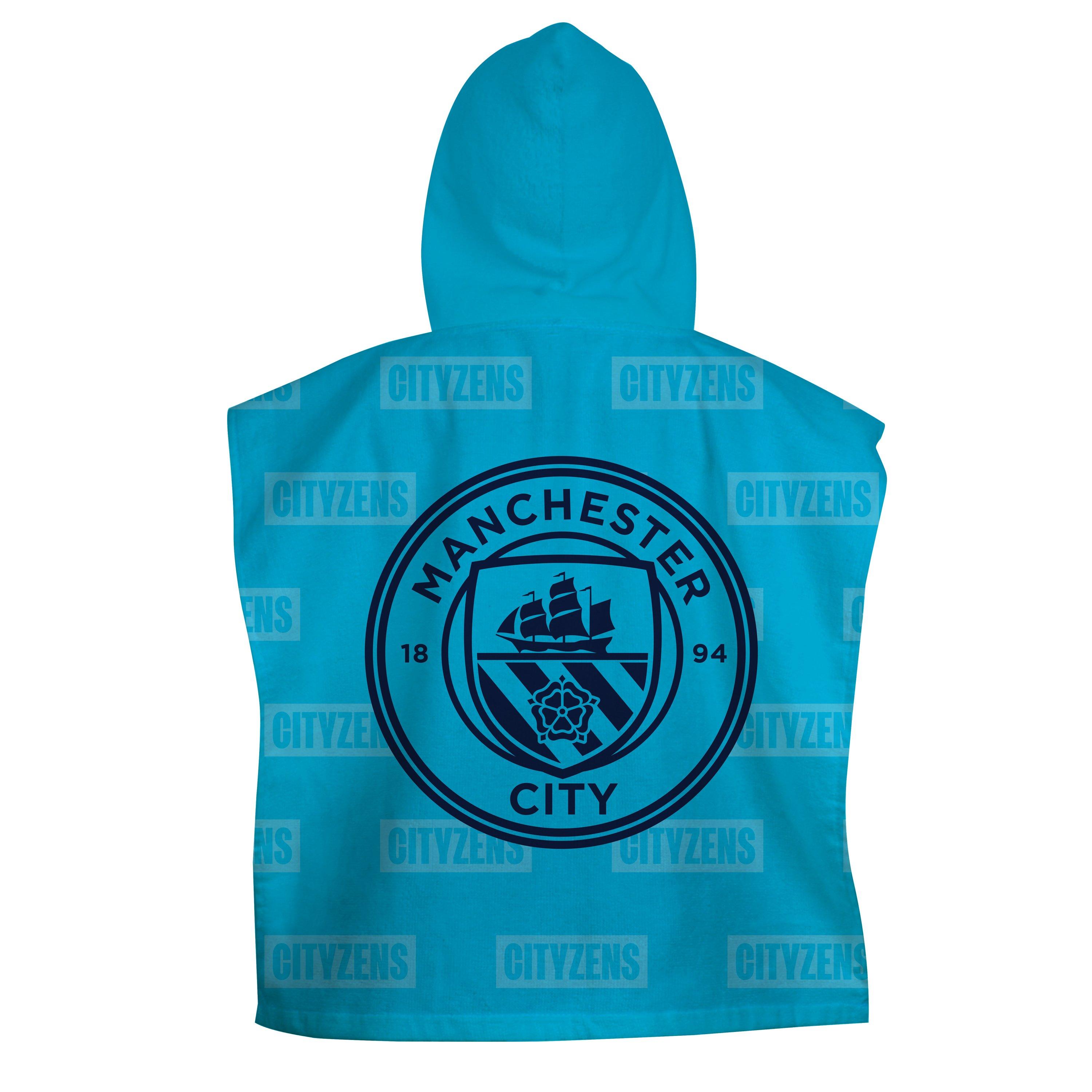 Blue - Manchester City FC - Manchester City FC Boots Medium Poncho Towel - 2