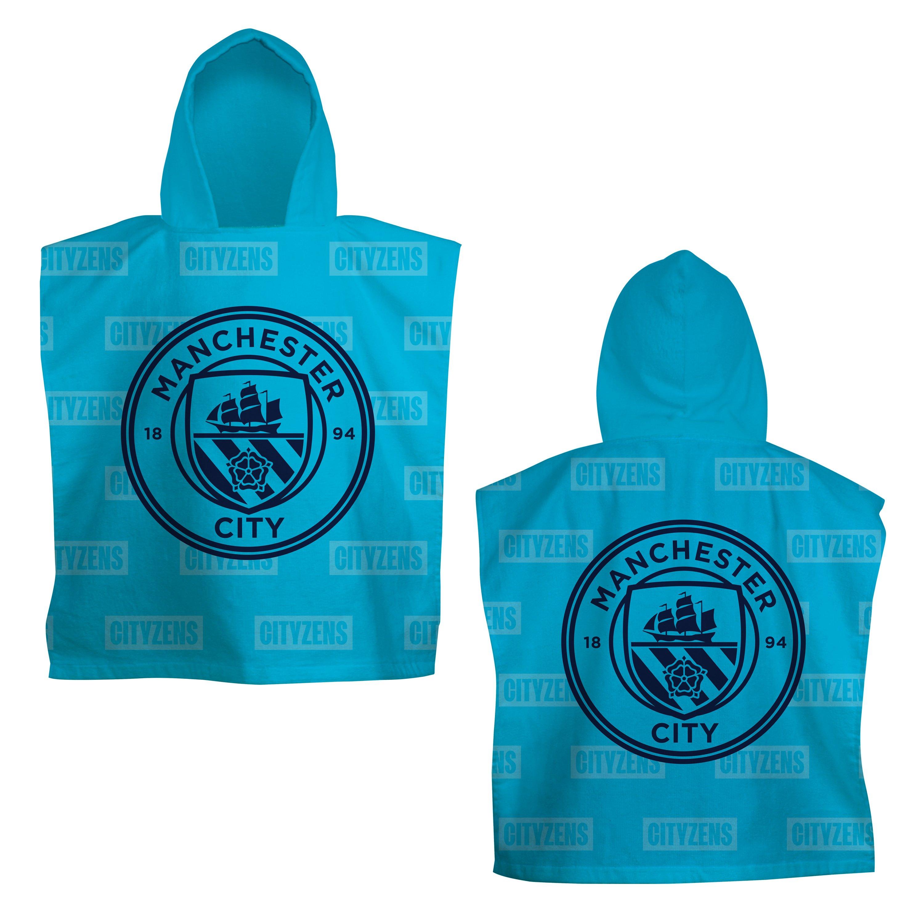 Blue - Manchester City FC - Manchester City FC Boots Medium Poncho Towel - 3