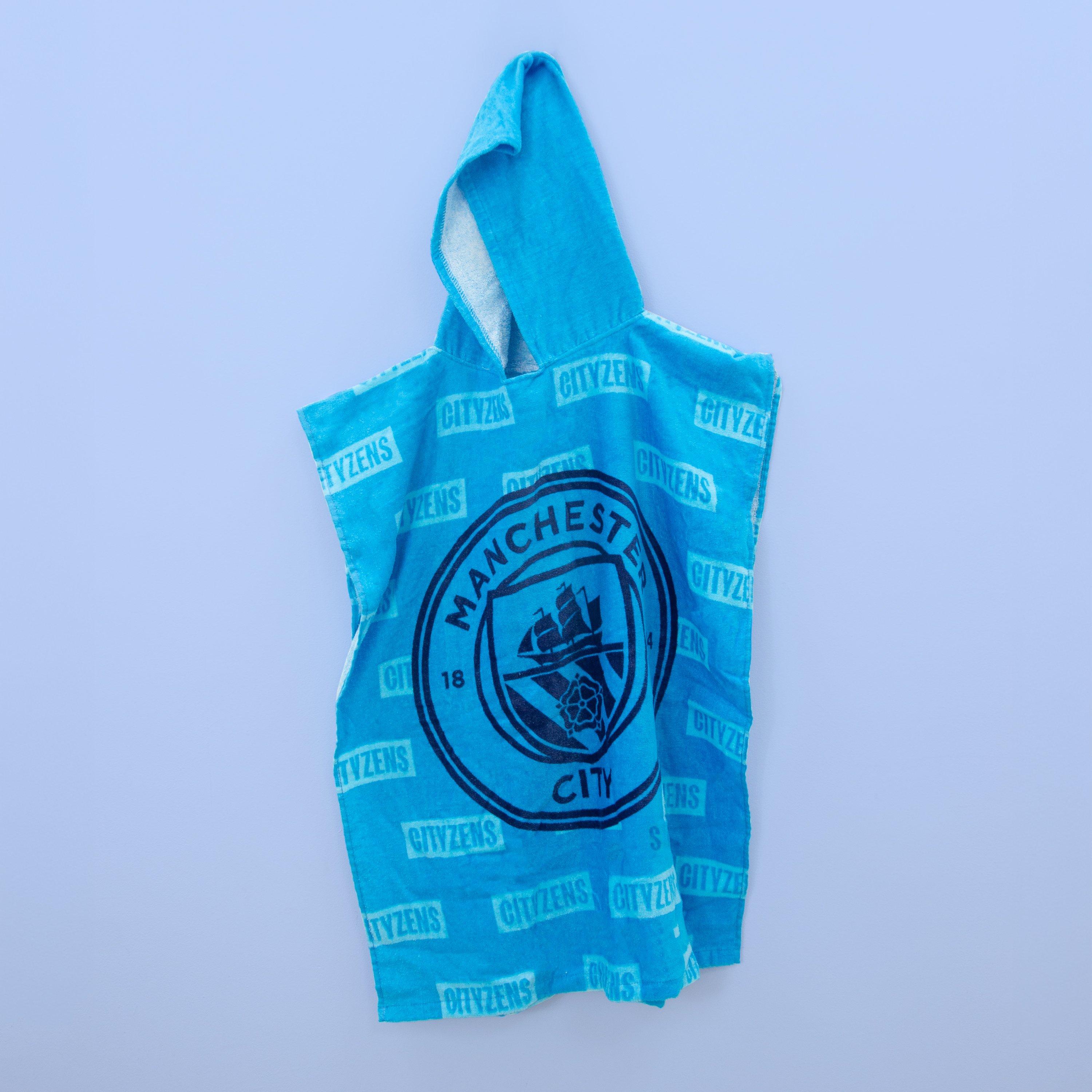 Blue - Manchester City FC - Manchester City FC Boots Medium Poncho Towel - 4