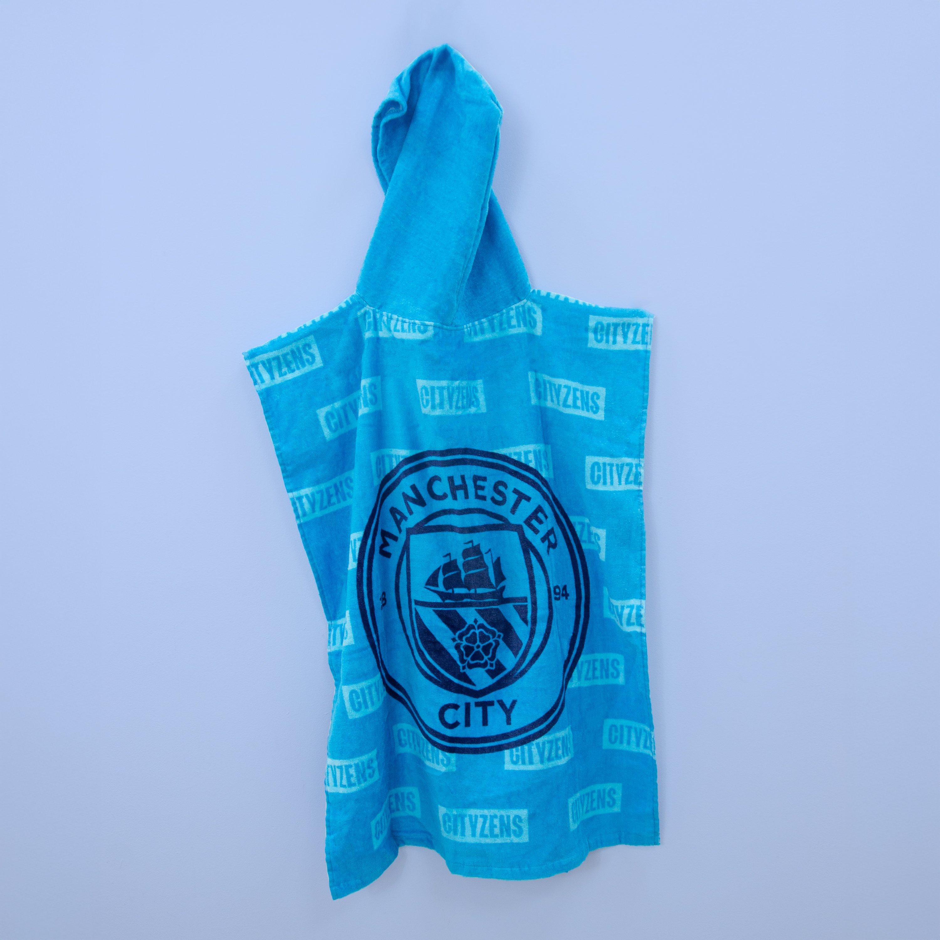 Blue - Manchester City FC - Manchester City FC Boots Medium Poncho Towel - 5