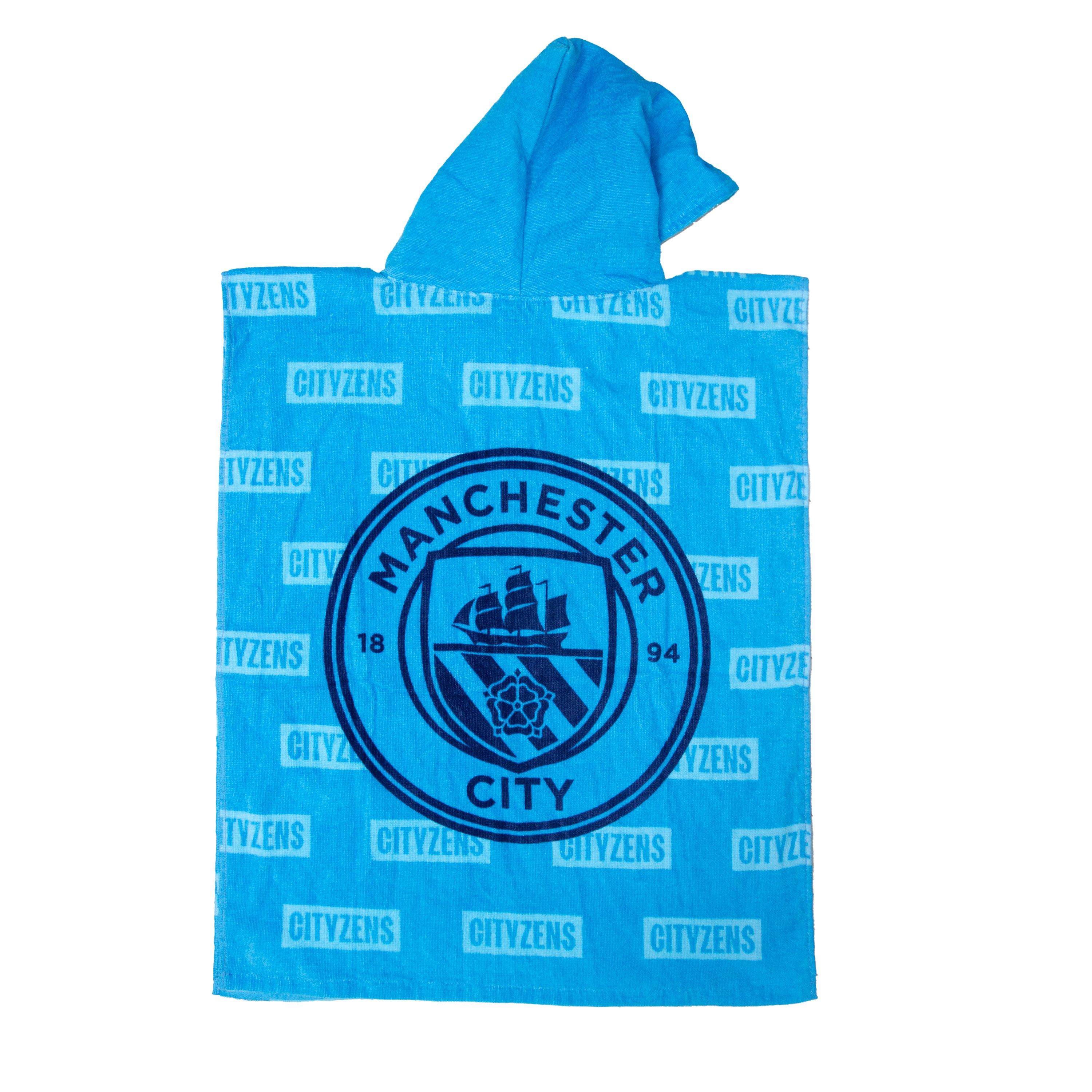 Blue - Manchester City FC - Manchester City FC Boots Medium Poncho Towel - 7