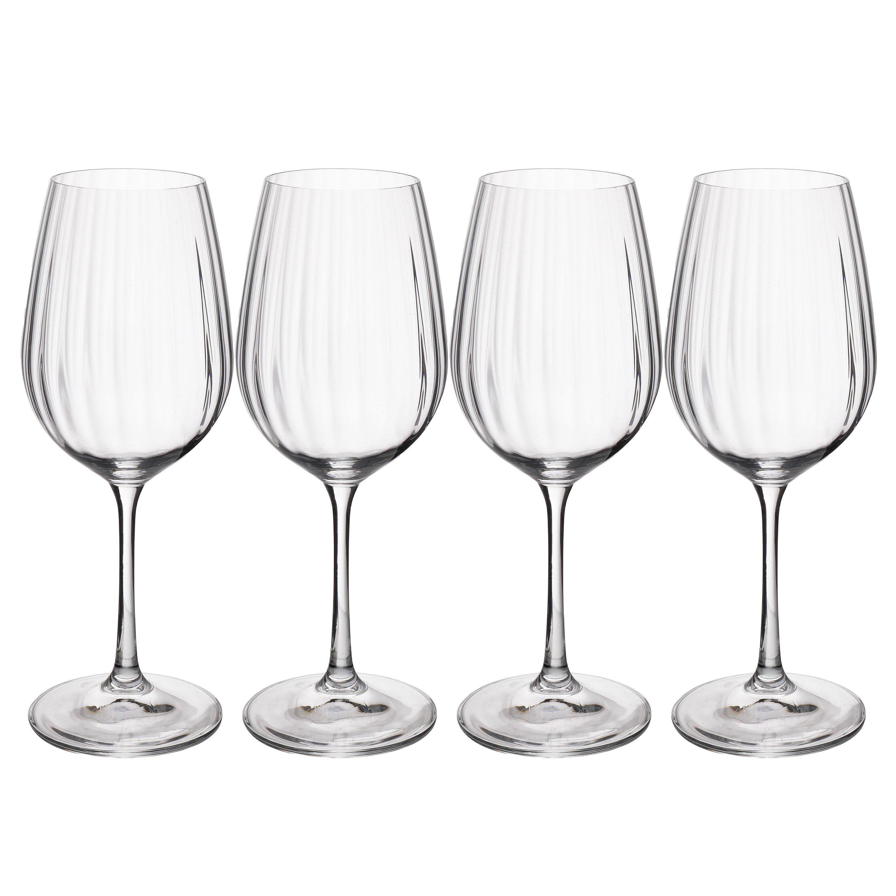 Mikasa  Treviso Crystal White Wine Glasses - Clear - 350ml
