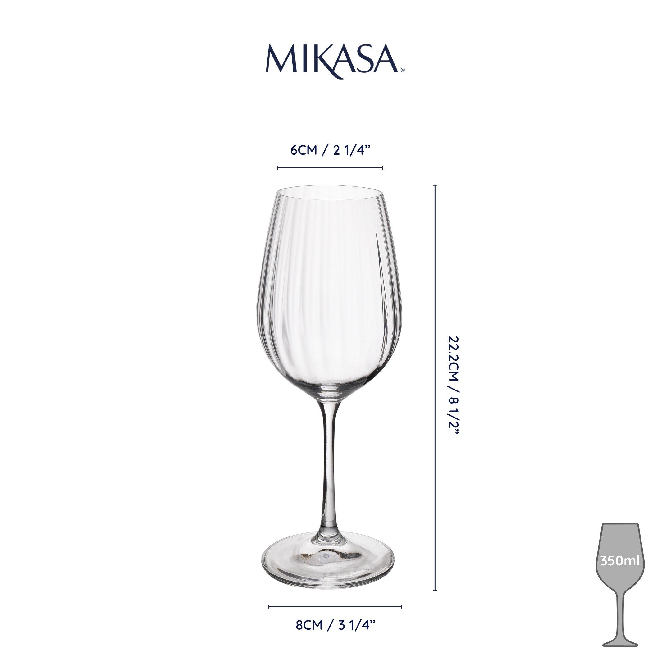 Clear - Mikasa - Mikasa Treviso Crystal White Wine Glasses - 2