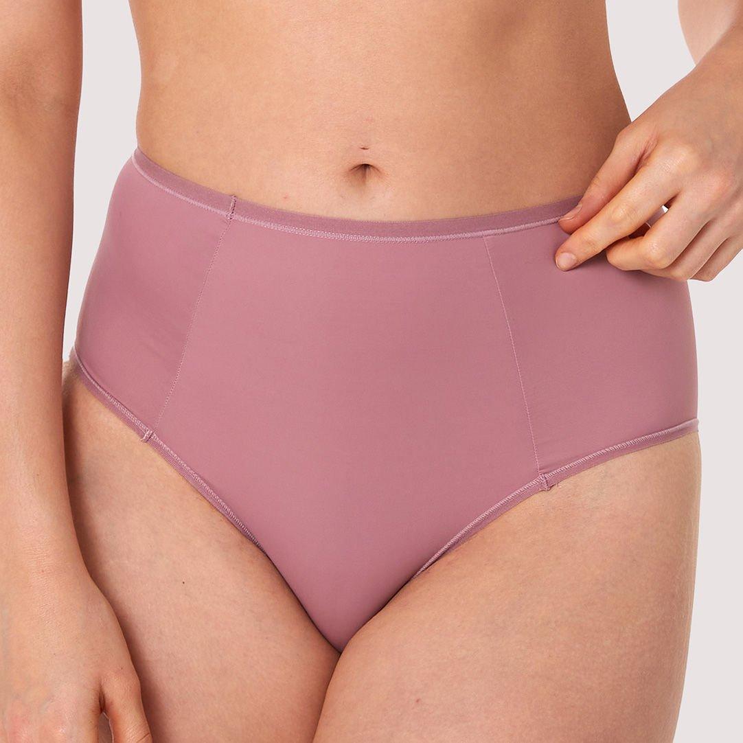 Pink - Playful Promises - Second Skin Rose Recycled Highwaist Brief - 1