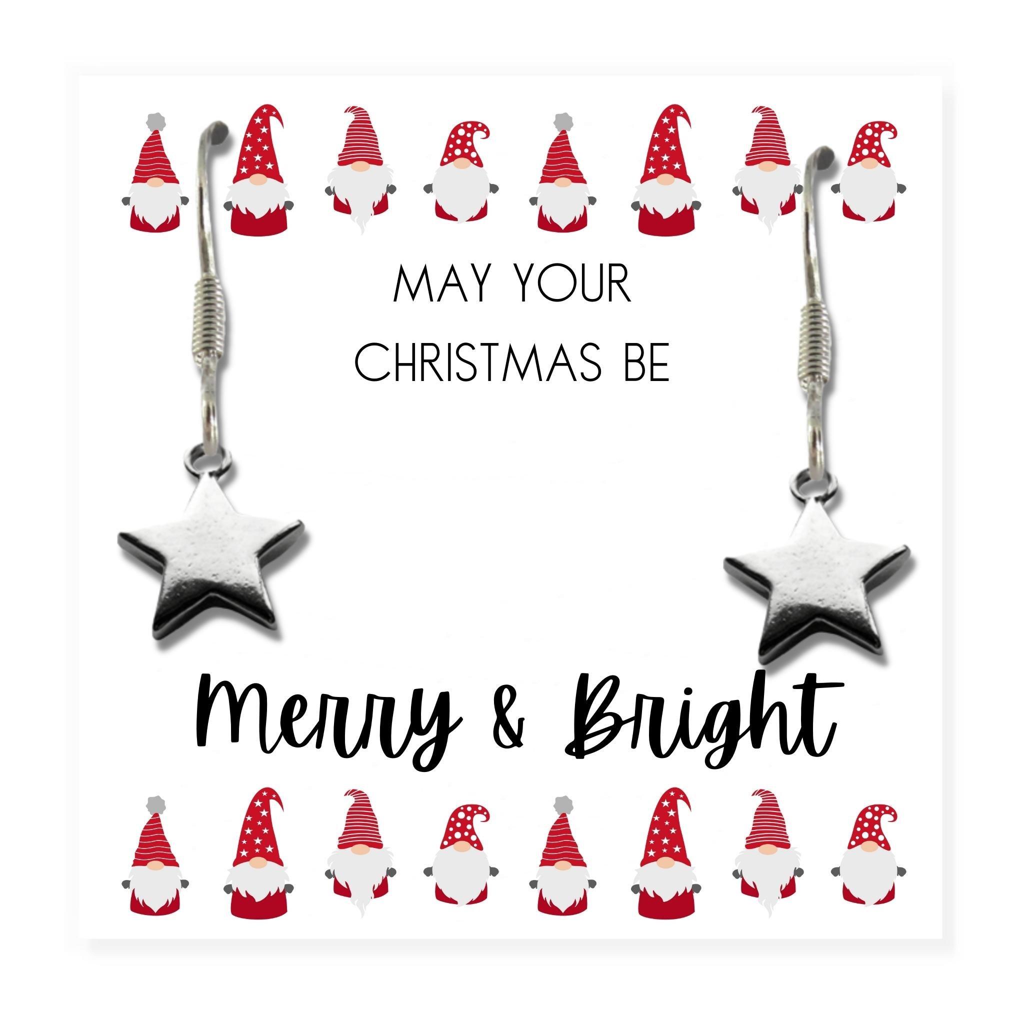 Silver / Pink - Aye Do Gifts - Merry & Bright Xmas GiftHamper Star Ear & Jewe Box - 2