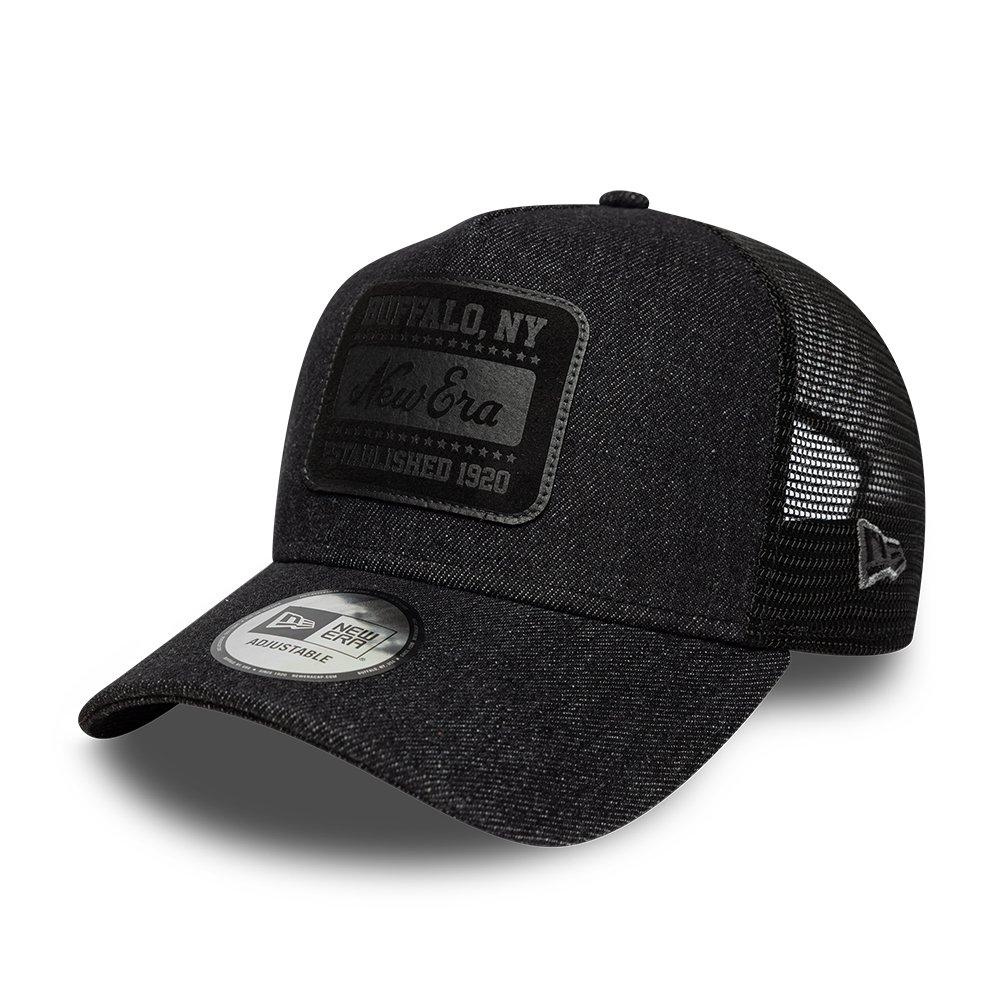 NE Black Denim - New Era - Patch Trucker Cap - 1
