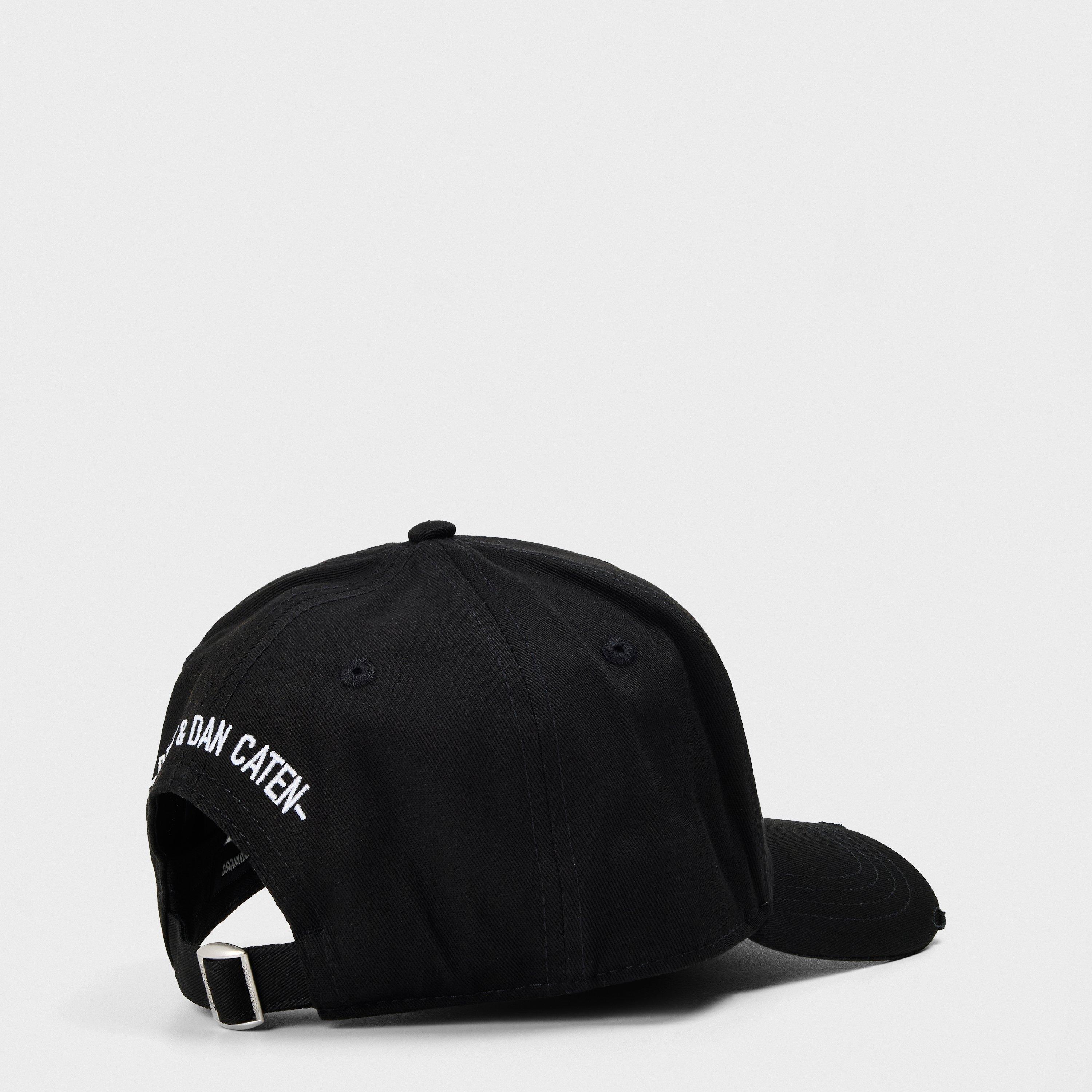 Black White - DSquared2 - Spray Paint Baseball Cap - 2