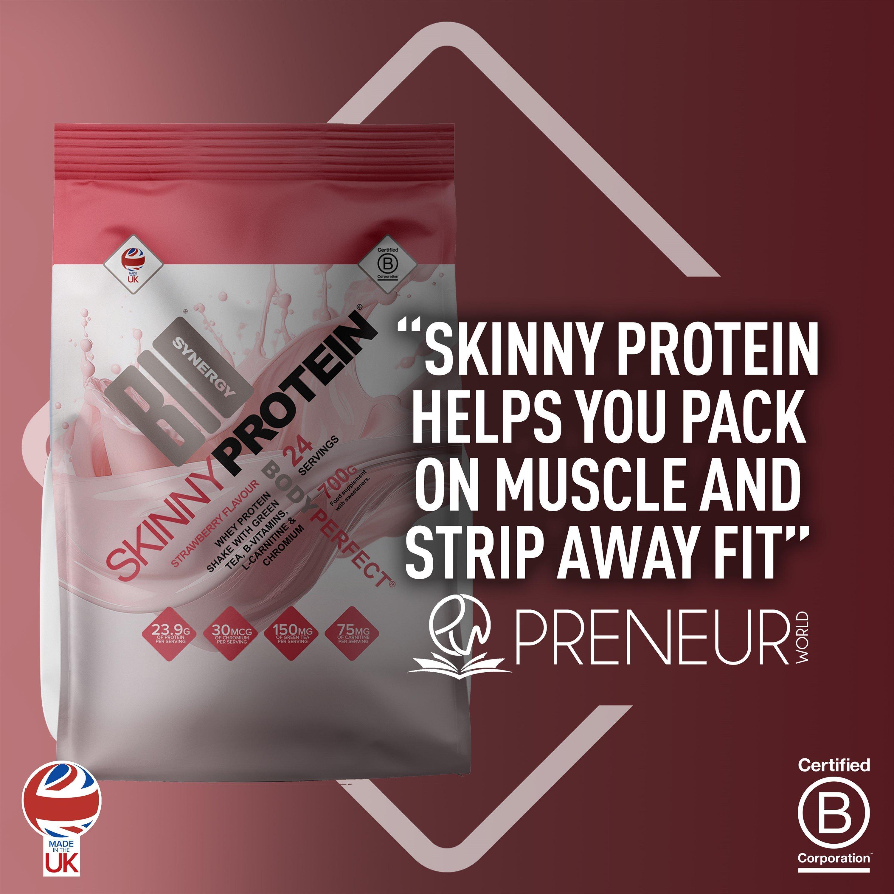 Strawberry - Bio-Synergy - Skinny Protein Shake Strawberry - 700g - 3