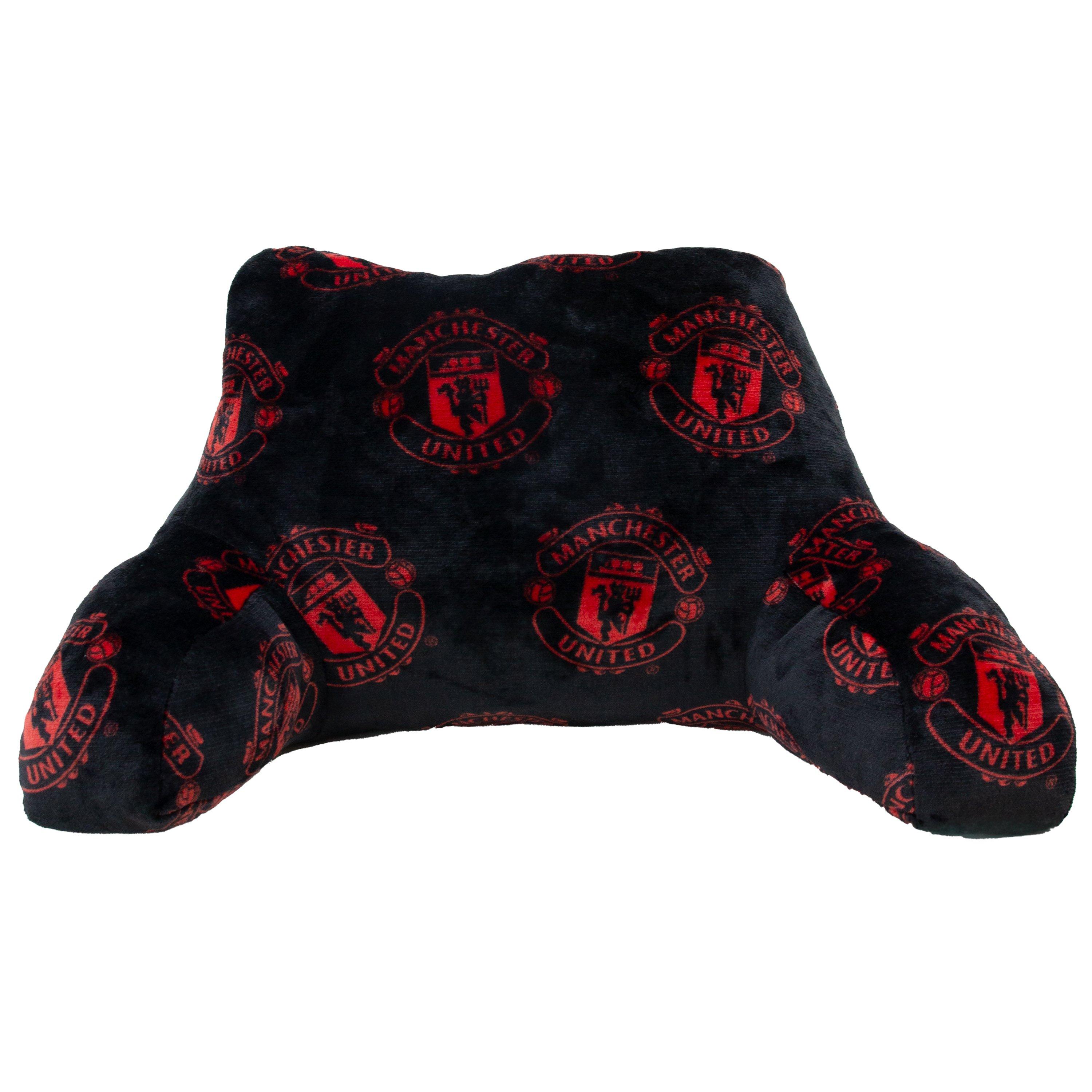 Manchester United Fc  Kids Applause Cuddle Cushion - Black