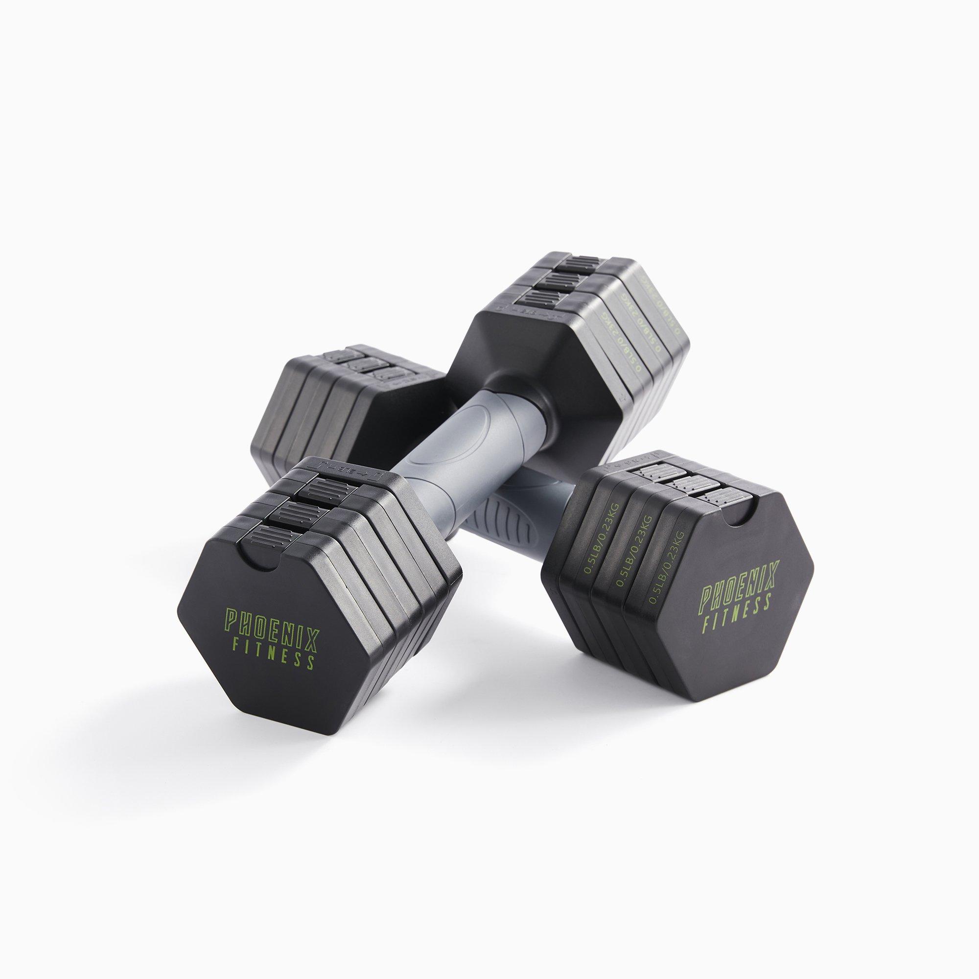 Black - Phoenix Fitness - Phoenix Fitness 3-in-1 Weight Set - 20kg - 1
