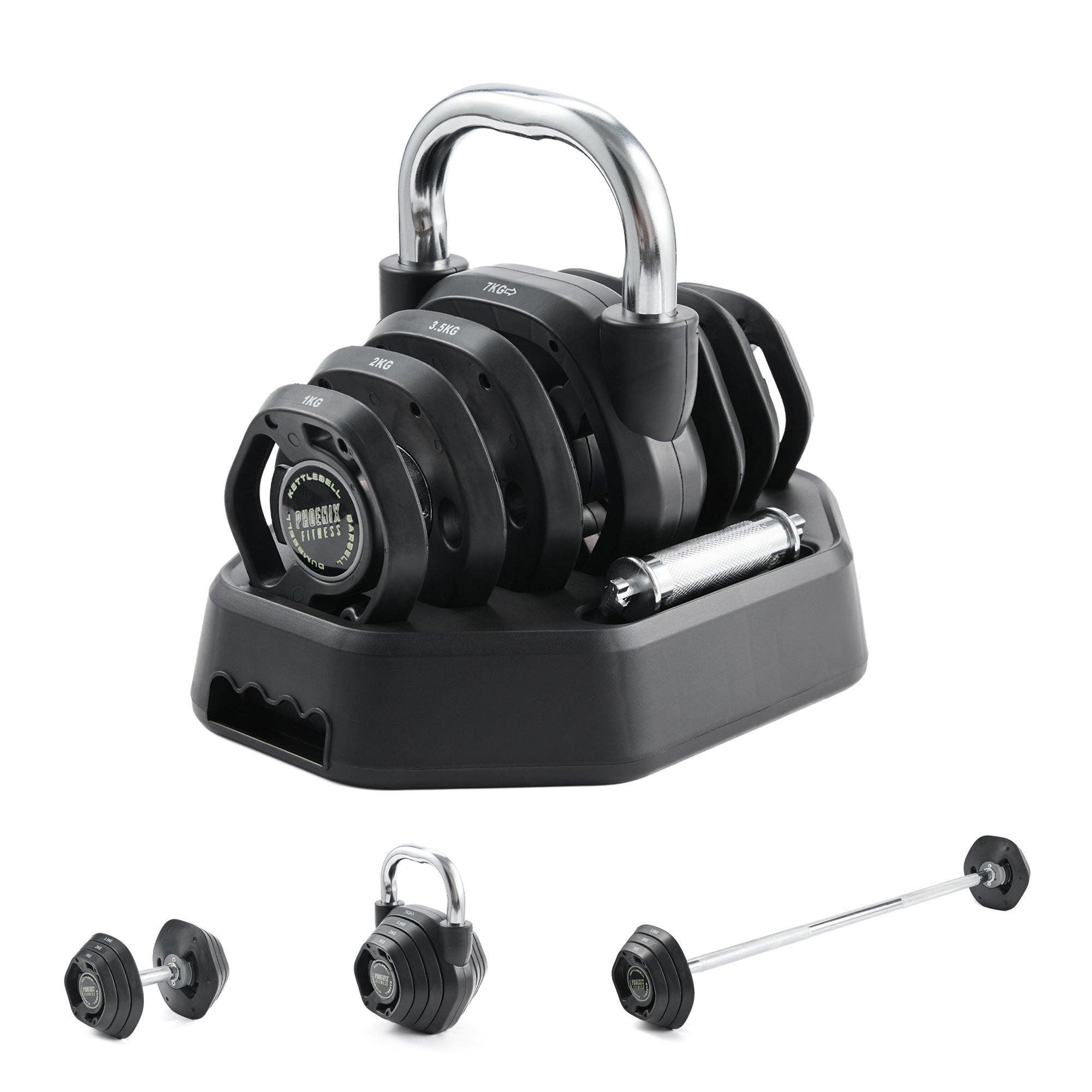 Phoenix Fitness 3-in-1 Weight Set - 20kg