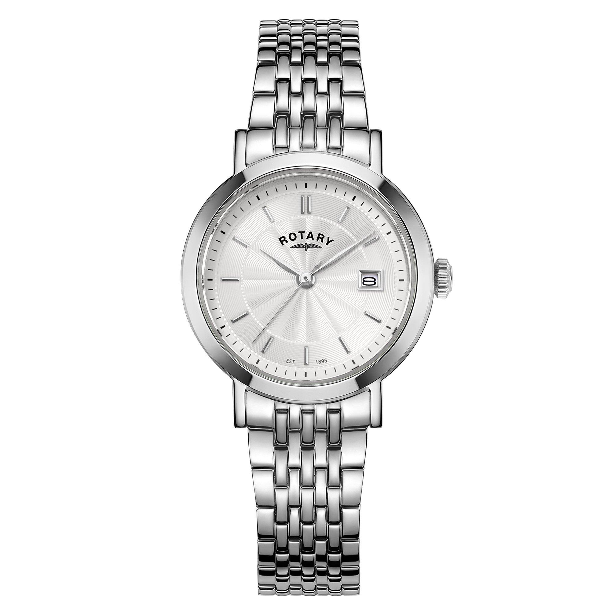 Silver - Rotary - Ladies Heritage Silver SS Bracelet Watch - 1